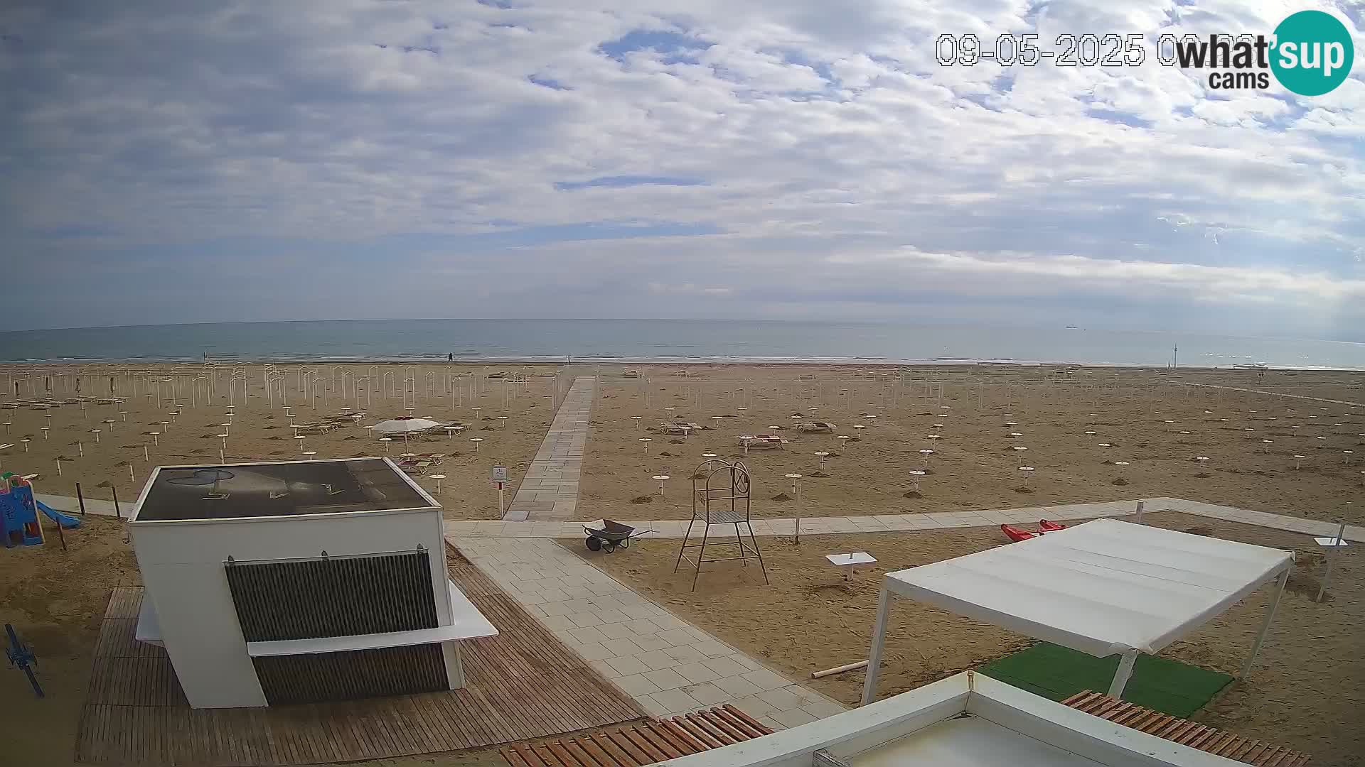 Spletna kamera plaža Riccione – Bagni Oreste spiaggia 115 – Italija
