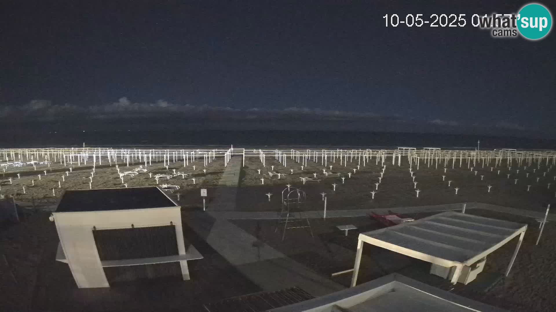 Live webcam Riccione Strand – Bagni Oreste spiaggia 115 – Italien