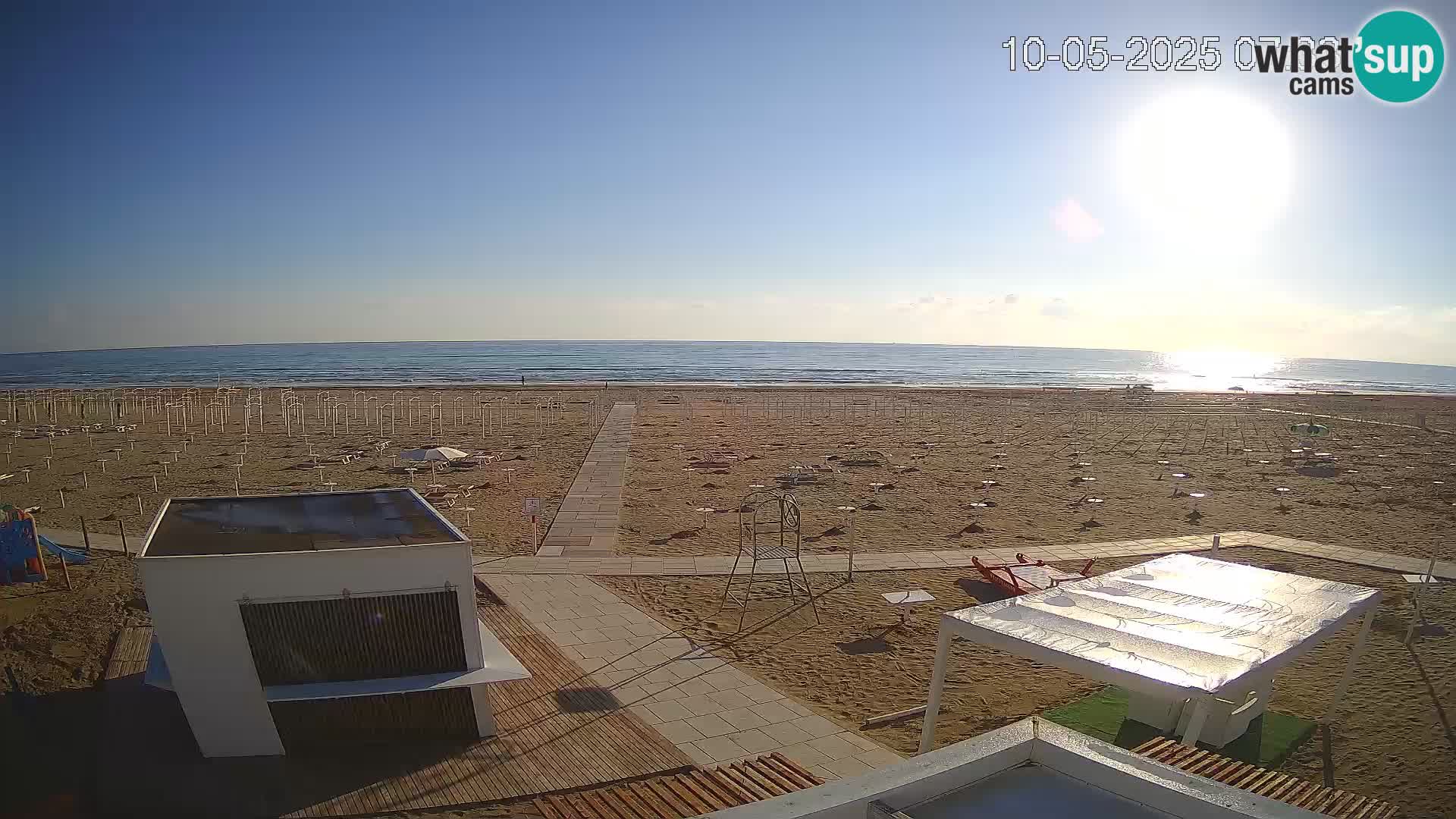 Live webcam Riccione – Bagni Oreste spiaggia 115