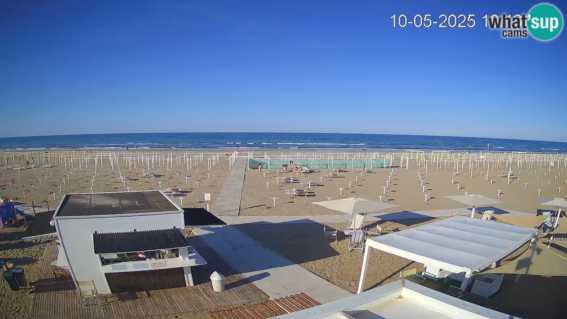 Webcam Riccione plage – Bagni Oreste spiaggia 115 – Italie