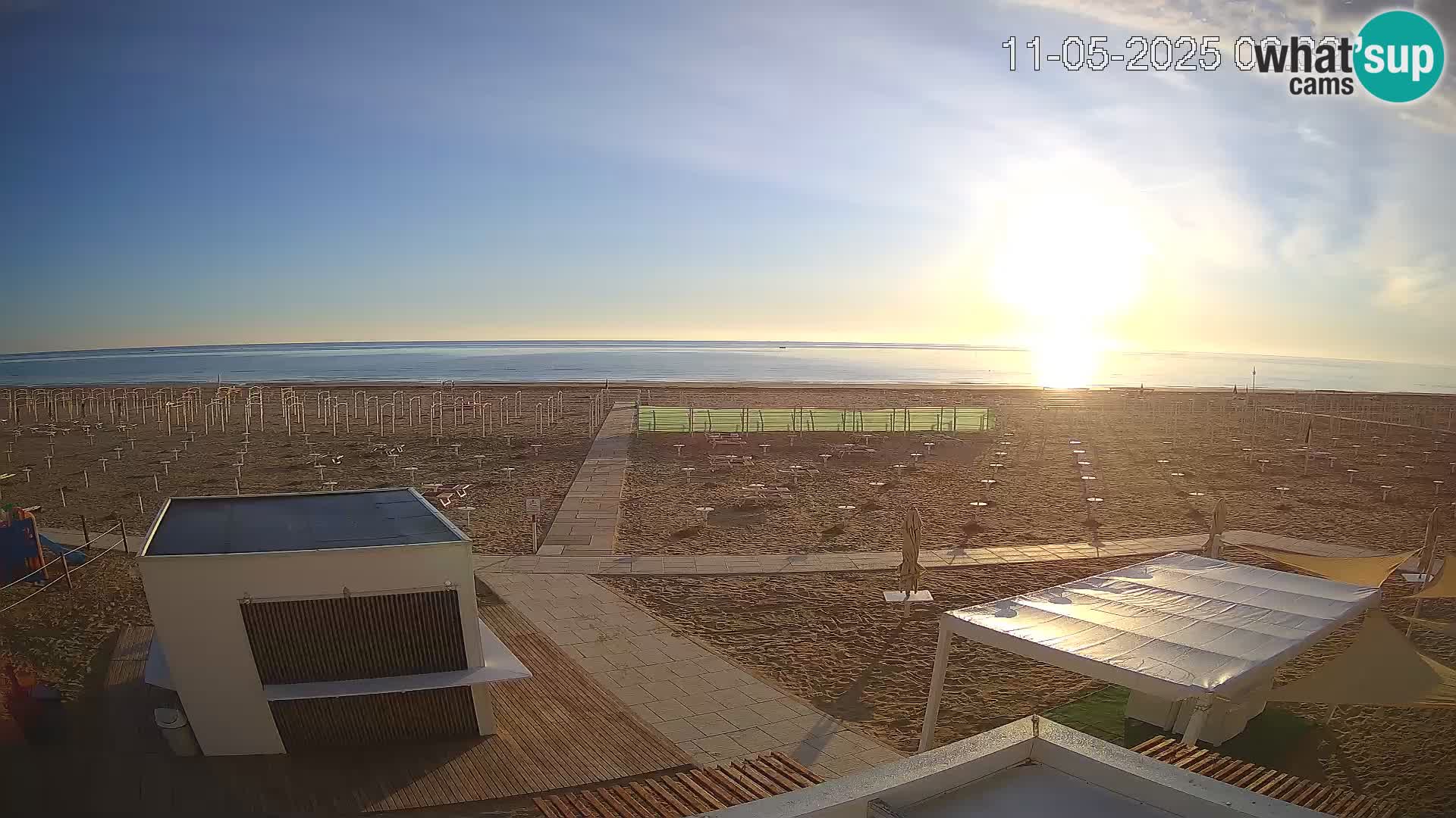 Spletna kamera plaža Riccione – Bagni Oreste spiaggia 115 – Italija