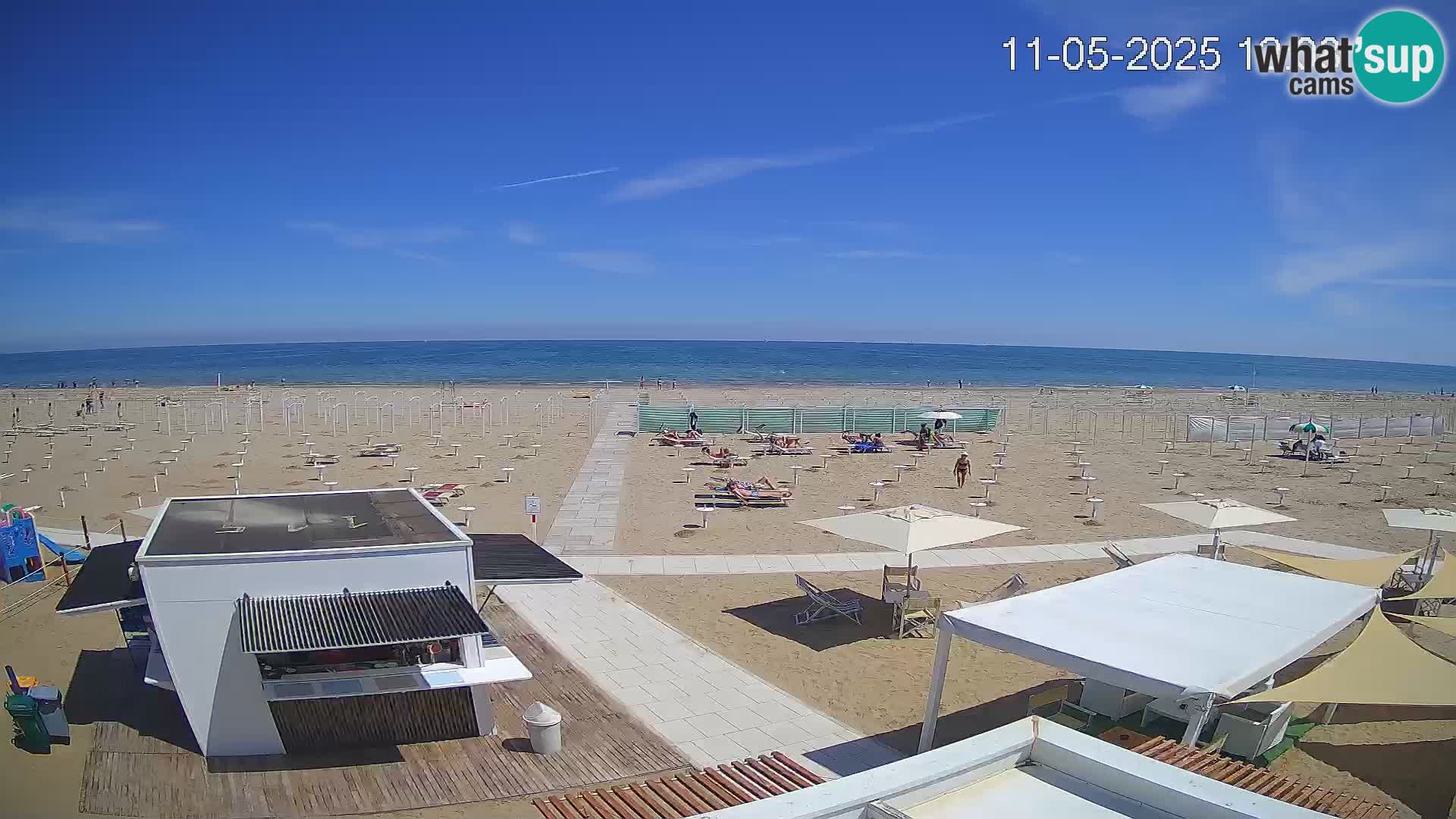 Web kamera plaža Riccione – Bagni Oreste spiaggia 115 – Italija