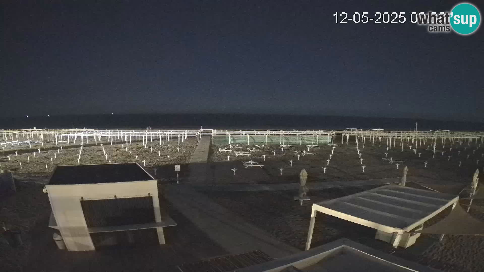 Live webcam Riccione Strand – Bagni Oreste spiaggia 115 – Italien