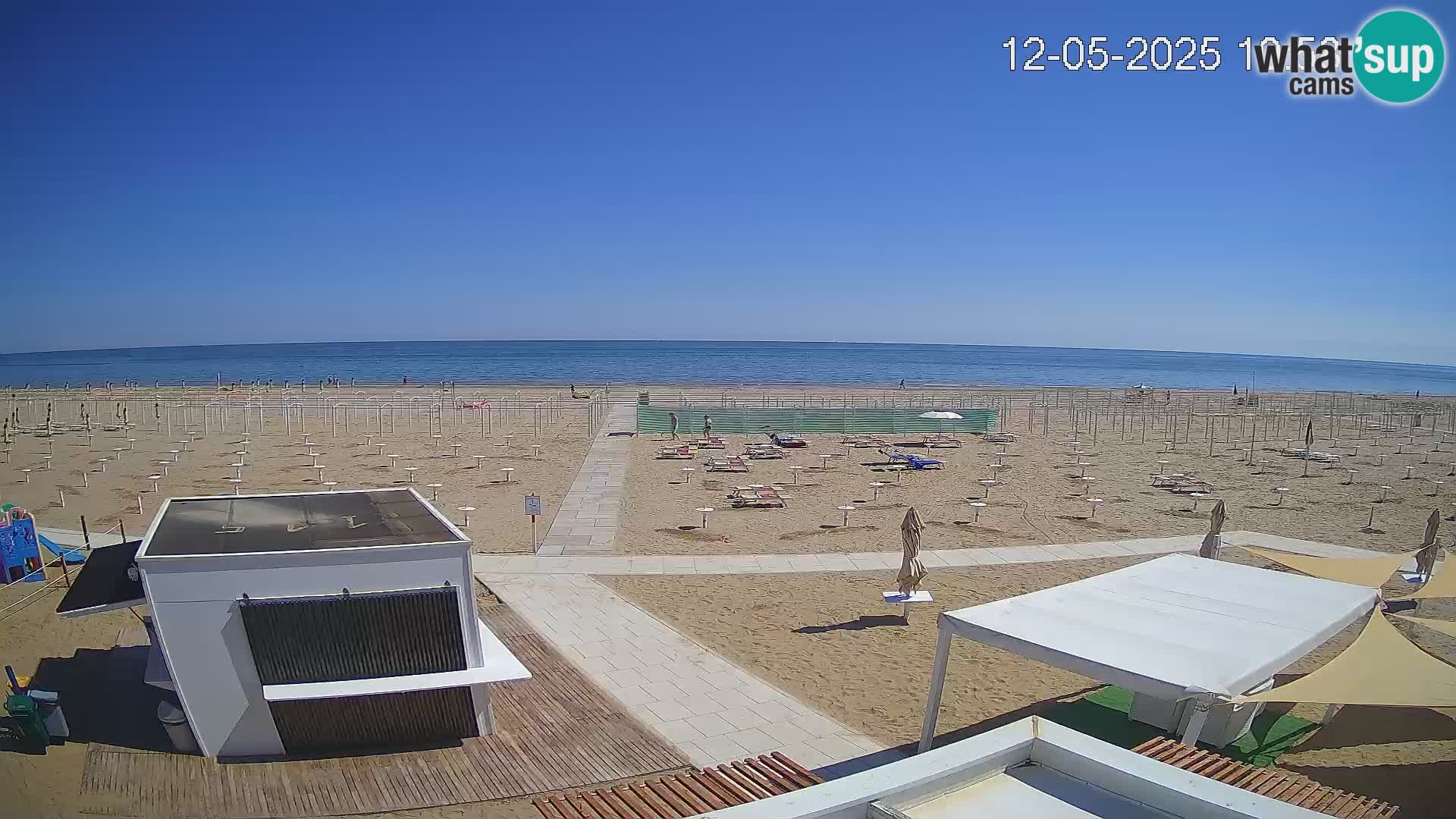 Spletna kamera plaža Riccione – Bagni Oreste spiaggia 115 – Italija
