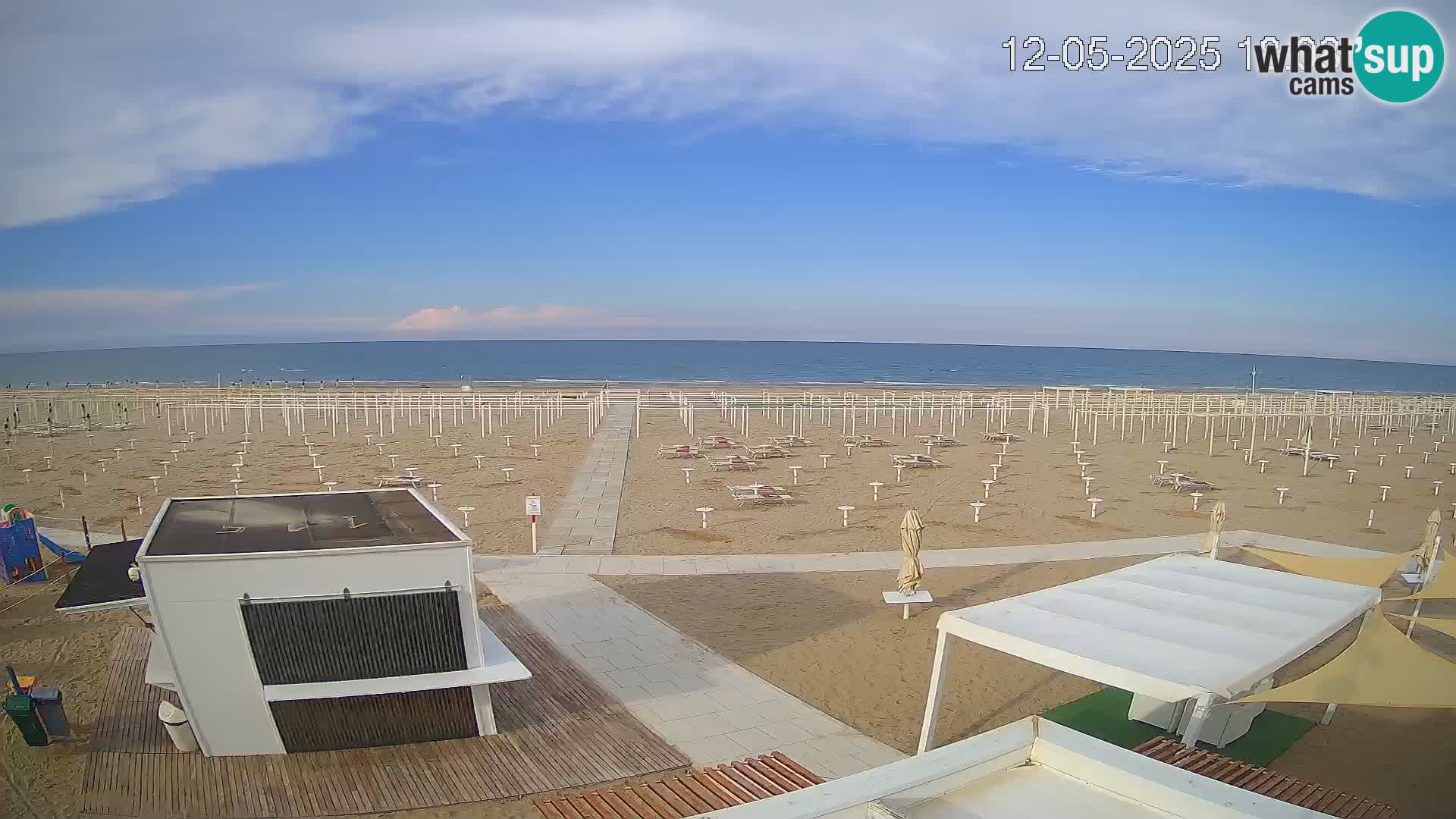 Spletna kamera plaža Riccione – Bagni Oreste spiaggia 115 – Italija