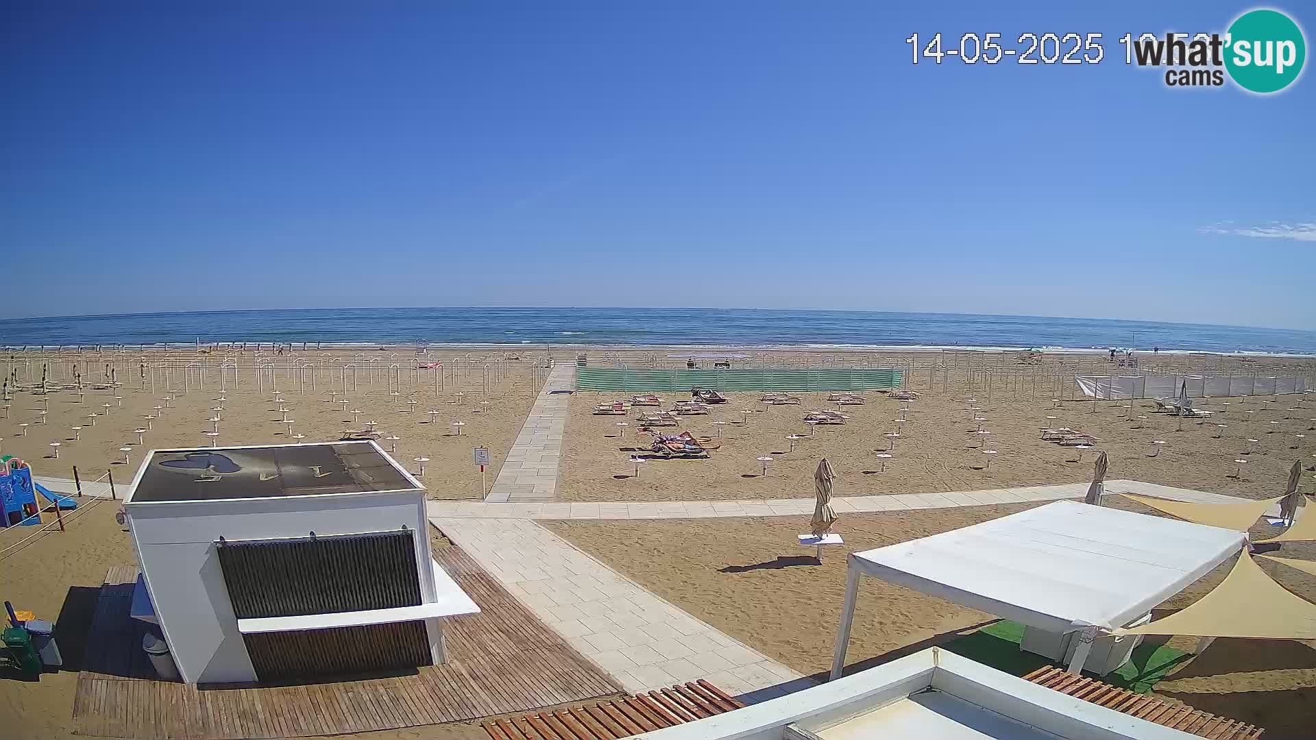 Live webcam Riccione beach – Bagni Oreste spiaggia 115