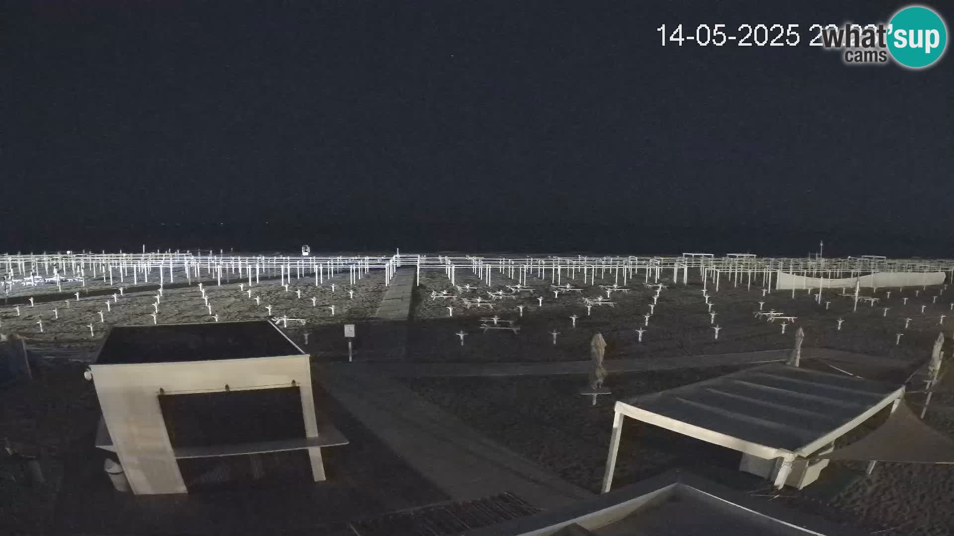 Live webcam Riccione Strand – Bagni Oreste spiaggia 115 – Italien