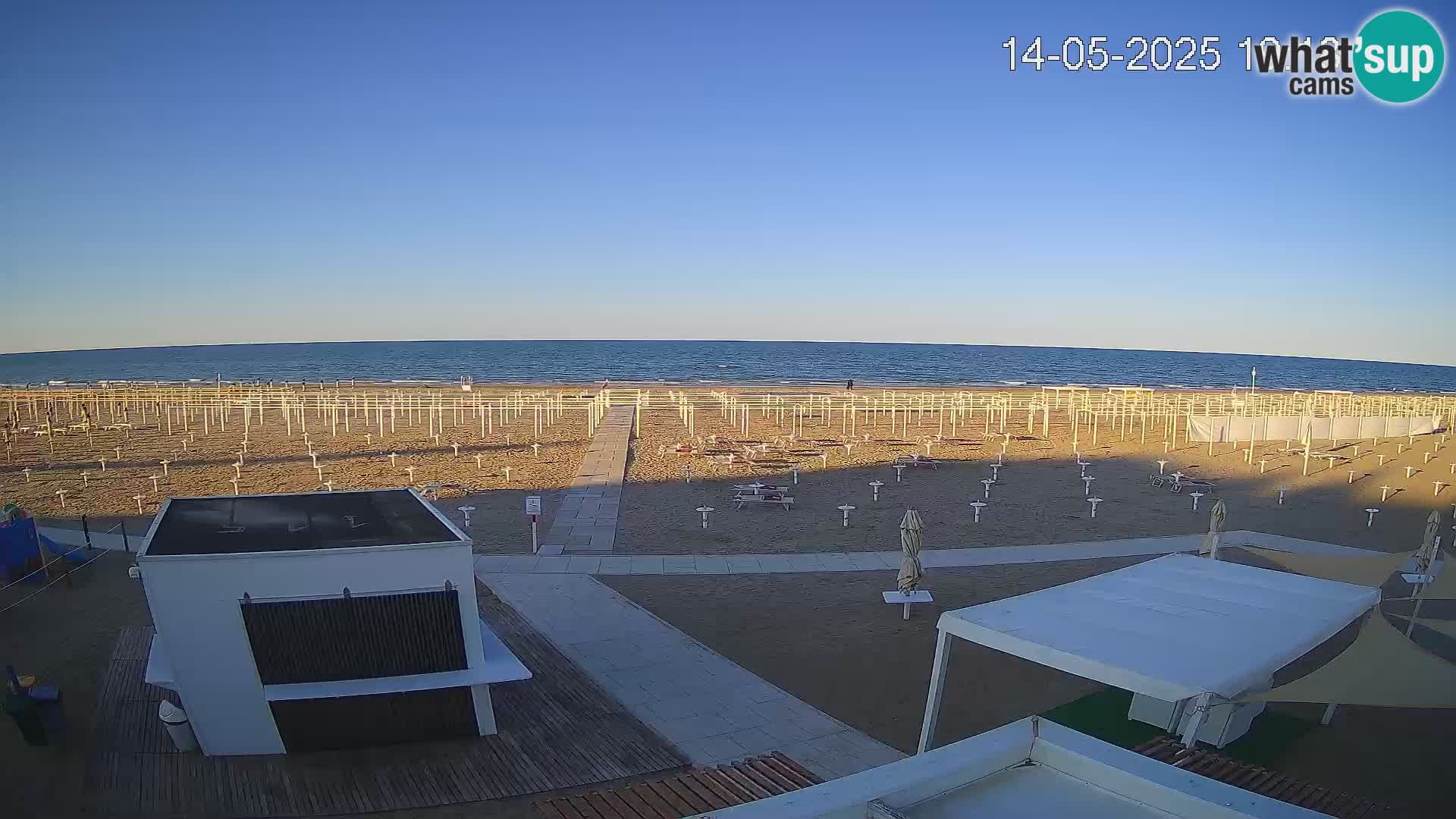 Web kamera plaža Riccione – Bagni Oreste spiaggia 115 – Italija