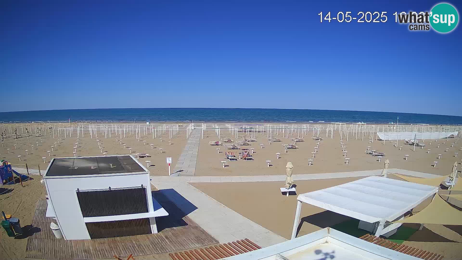 Web kamera plaža Riccione – Bagni Oreste spiaggia 115 – Italija