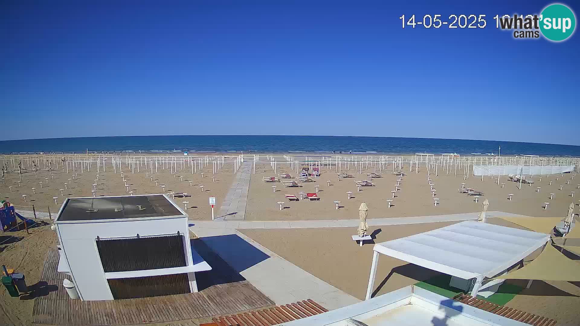Camera en vivo playa Riccione – Bagni Oreste spiaggia 115 – Italia