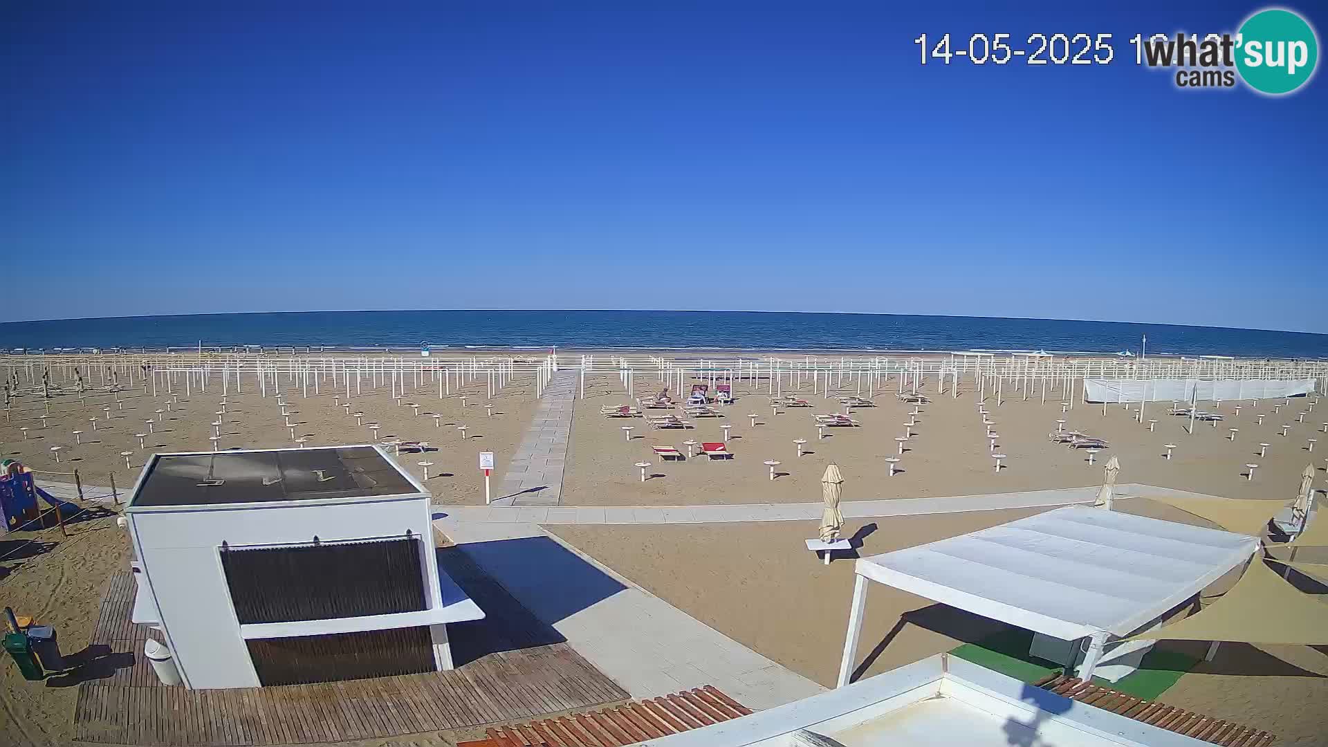 Web kamera plaža Riccione – Bagni Oreste spiaggia 115 – Italija