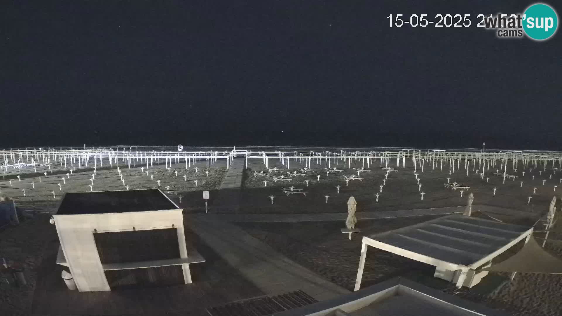 Live webcam Riccione Strand – Bagni Oreste spiaggia 115 – Italien