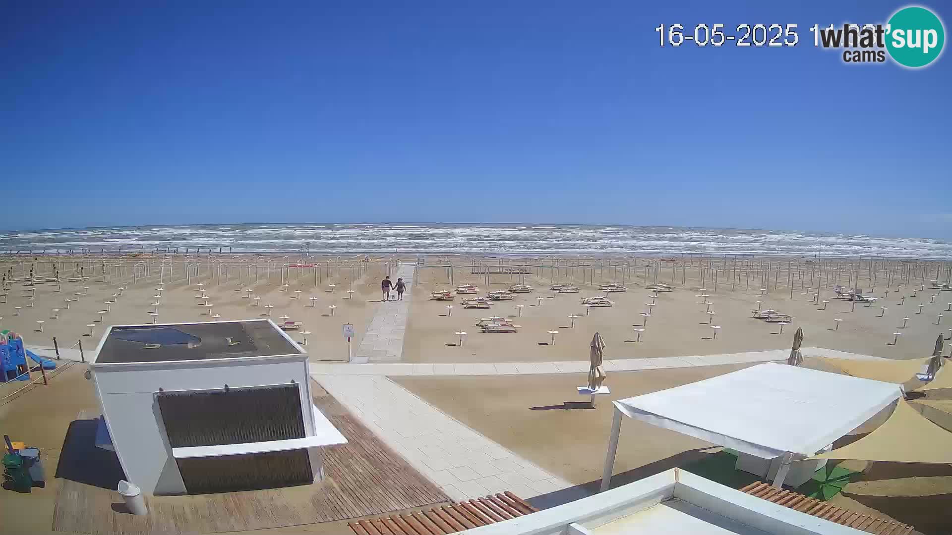 Web kamera plaža Riccione – Bagni Oreste spiaggia 115 – Italija