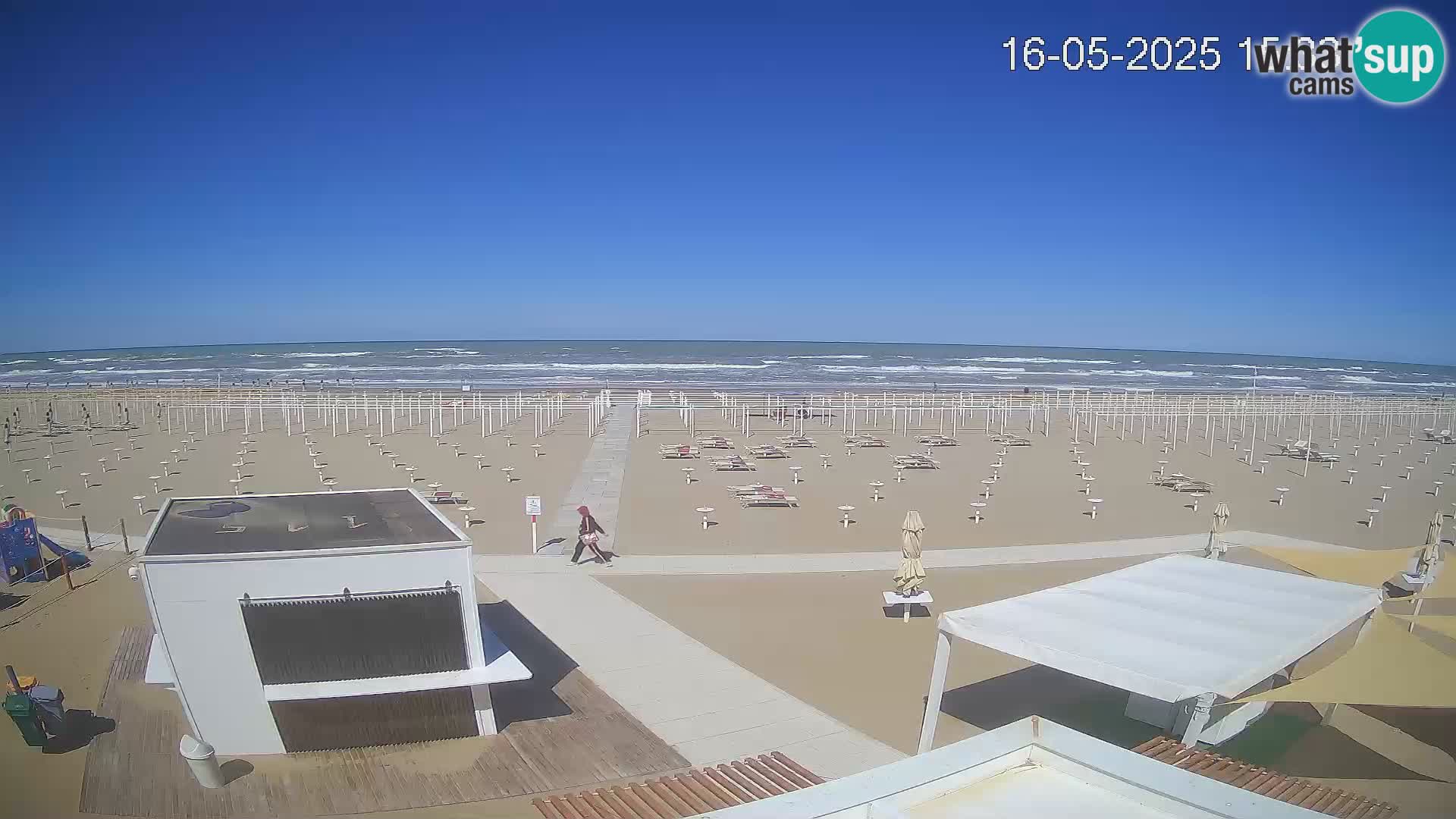 Web kamera plaža Riccione – Bagni Oreste spiaggia 115 – Italija