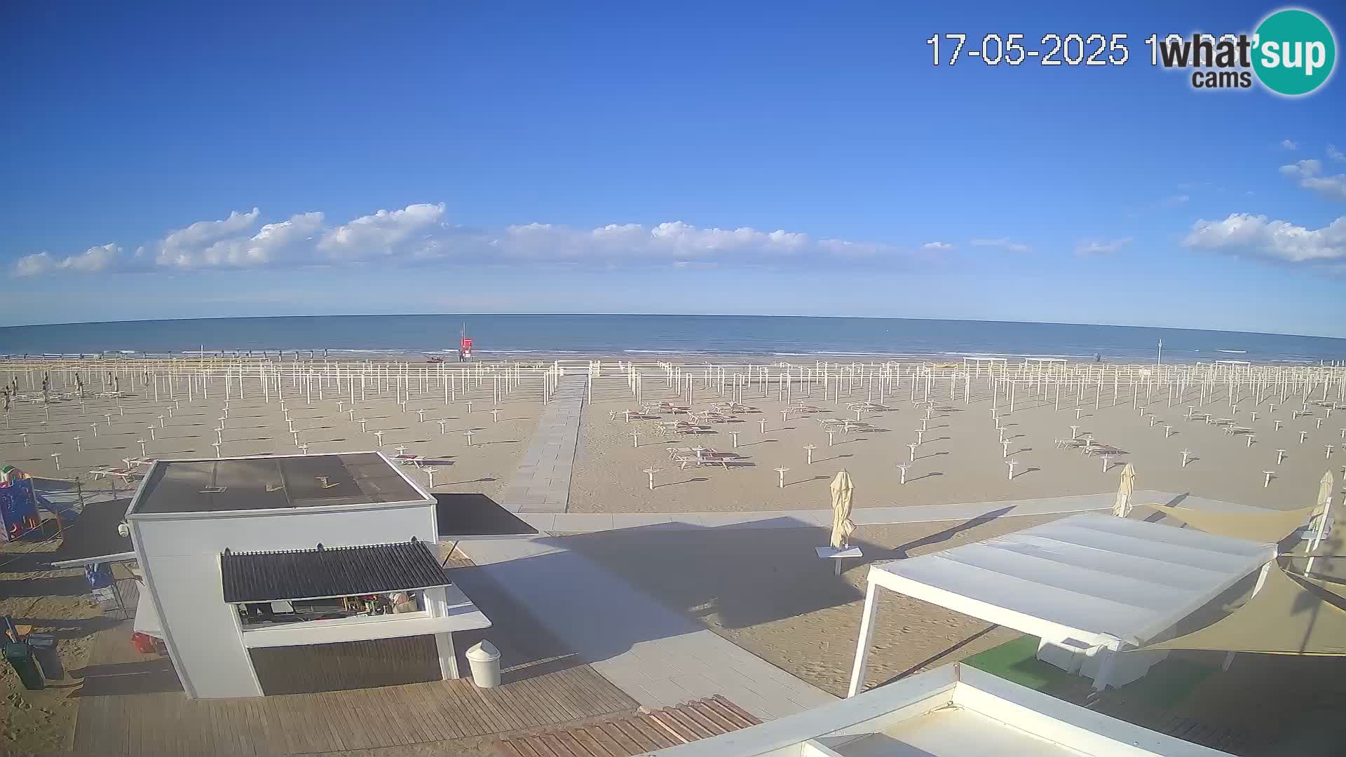 Spletna kamera plaža Riccione – Bagni Oreste spiaggia 115 – Italija