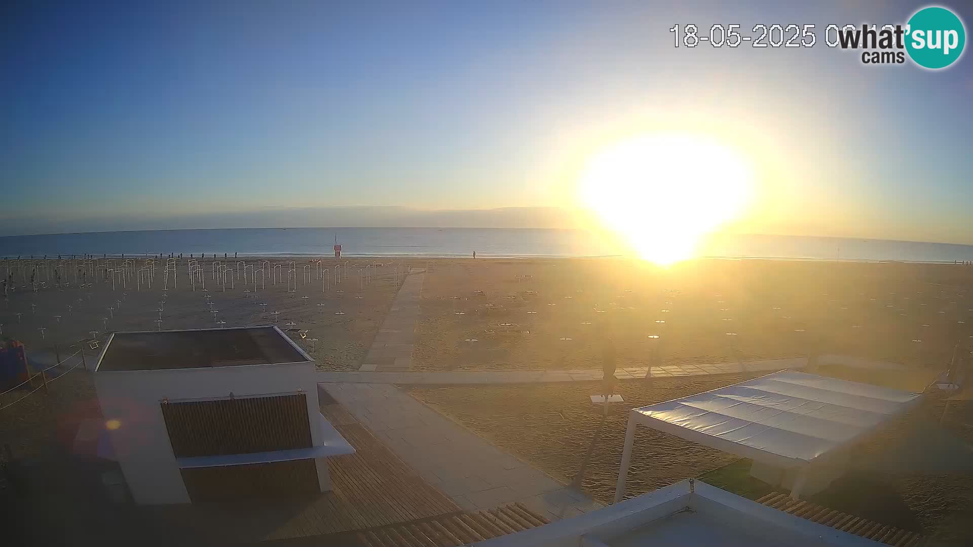 Live webcam Riccione – Bagni Oreste spiaggia 115