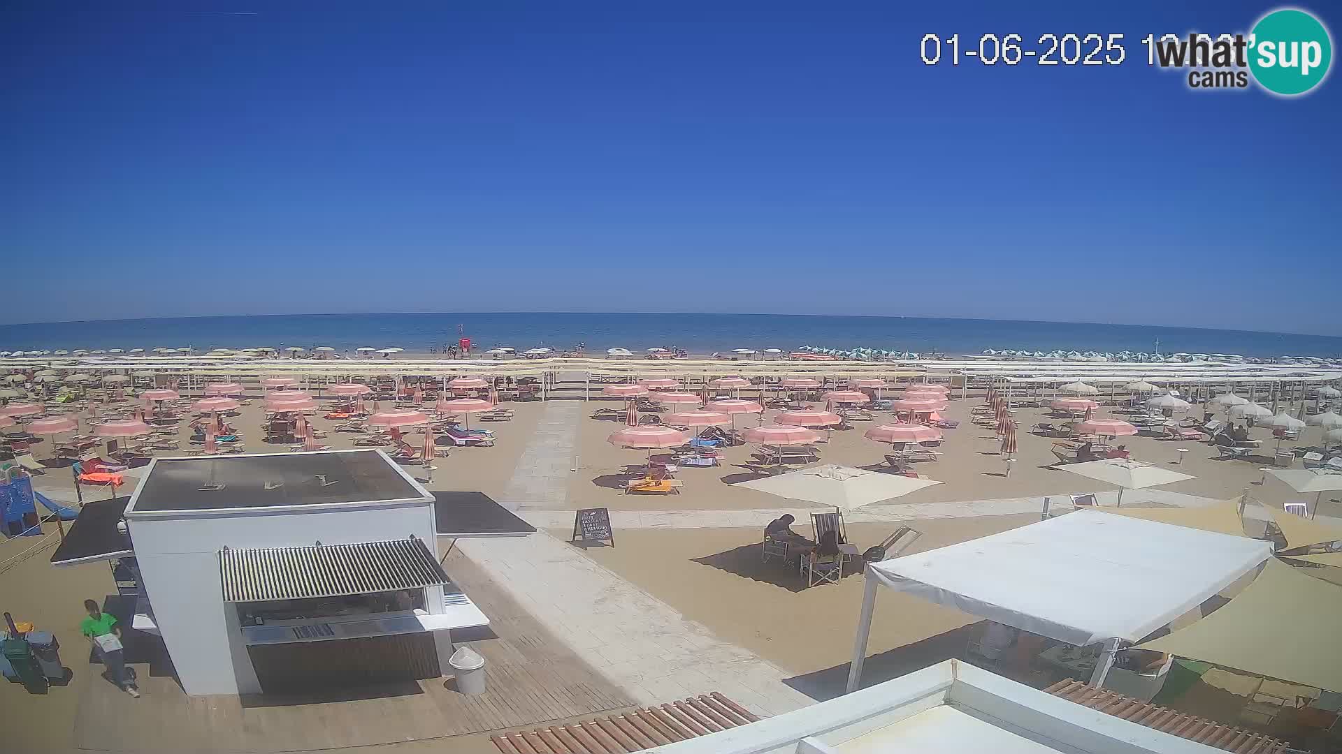 Camera en vivo playa Riccione – Bagni Oreste spiaggia 115 – Italia