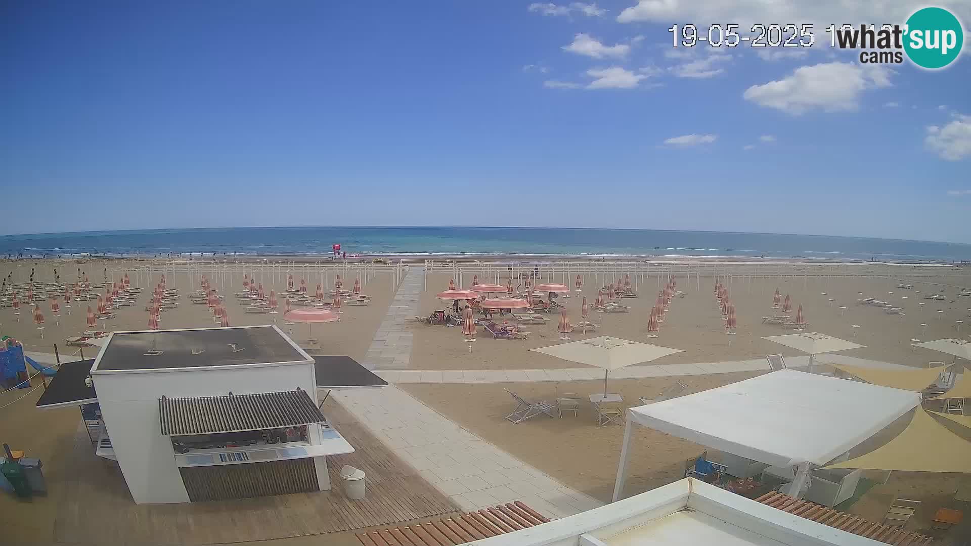Live webcam Riccione beach – Bagni Oreste spiaggia 115