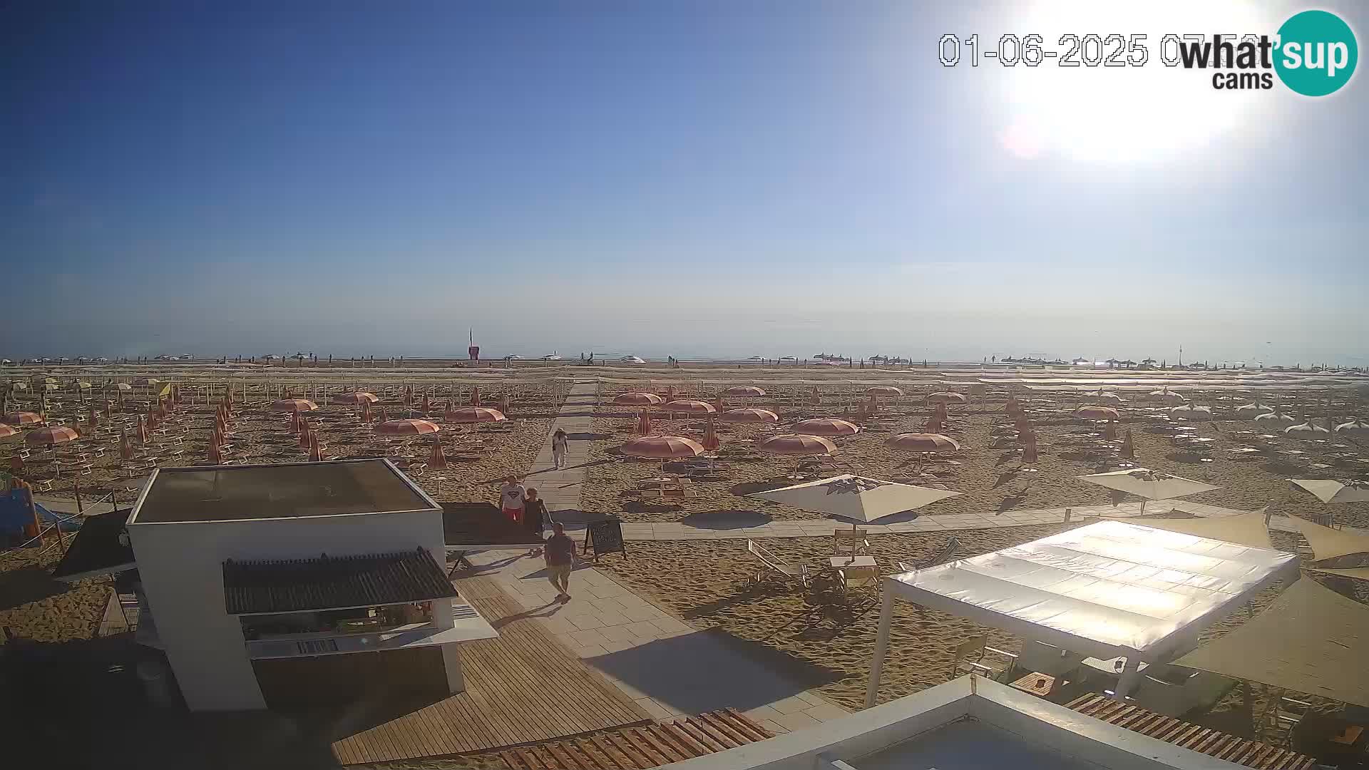 Live webcam Riccione beach – Bagni Oreste spiaggia 115