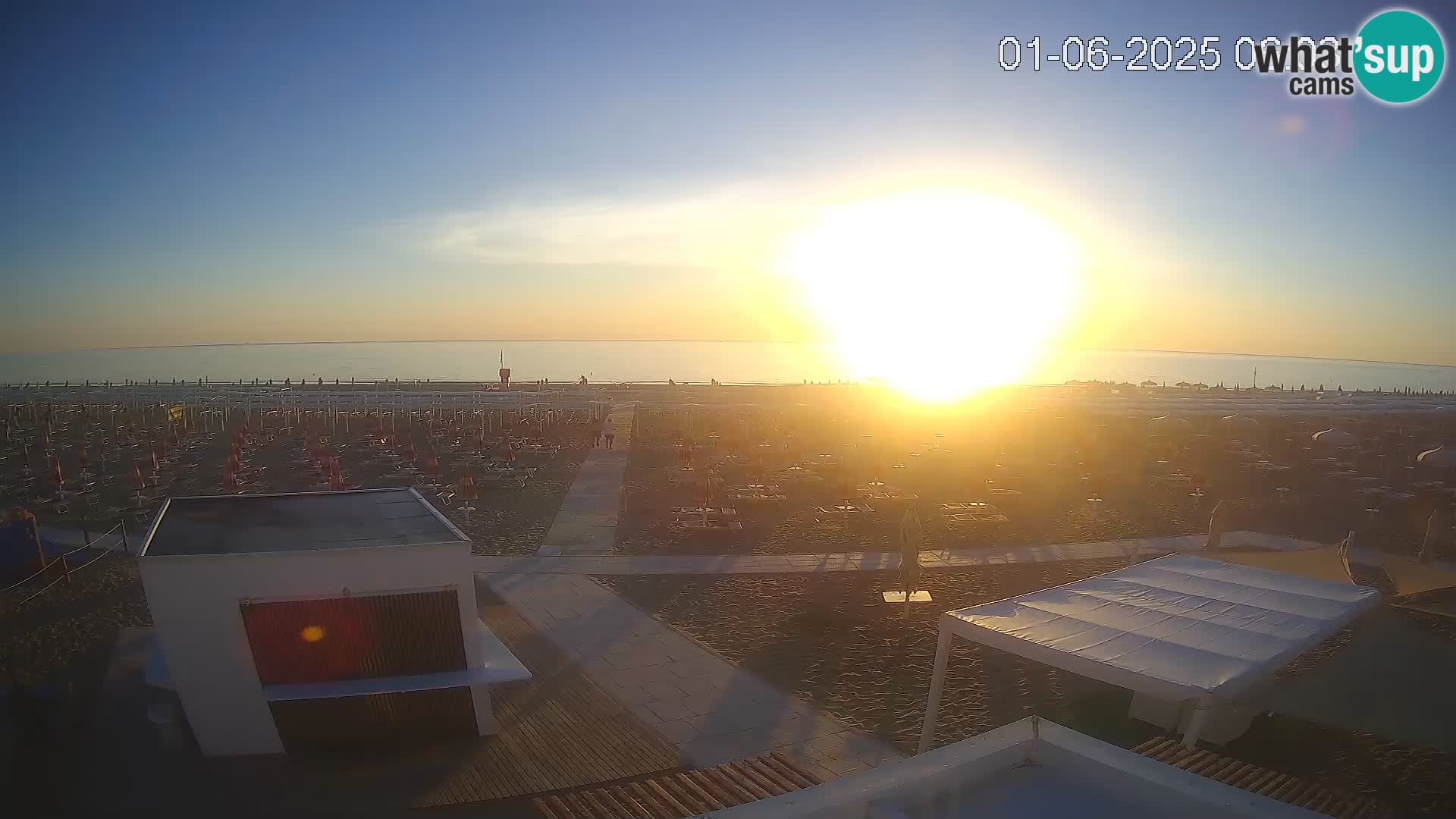Live webcam Riccione beach – Bagni Oreste spiaggia 115