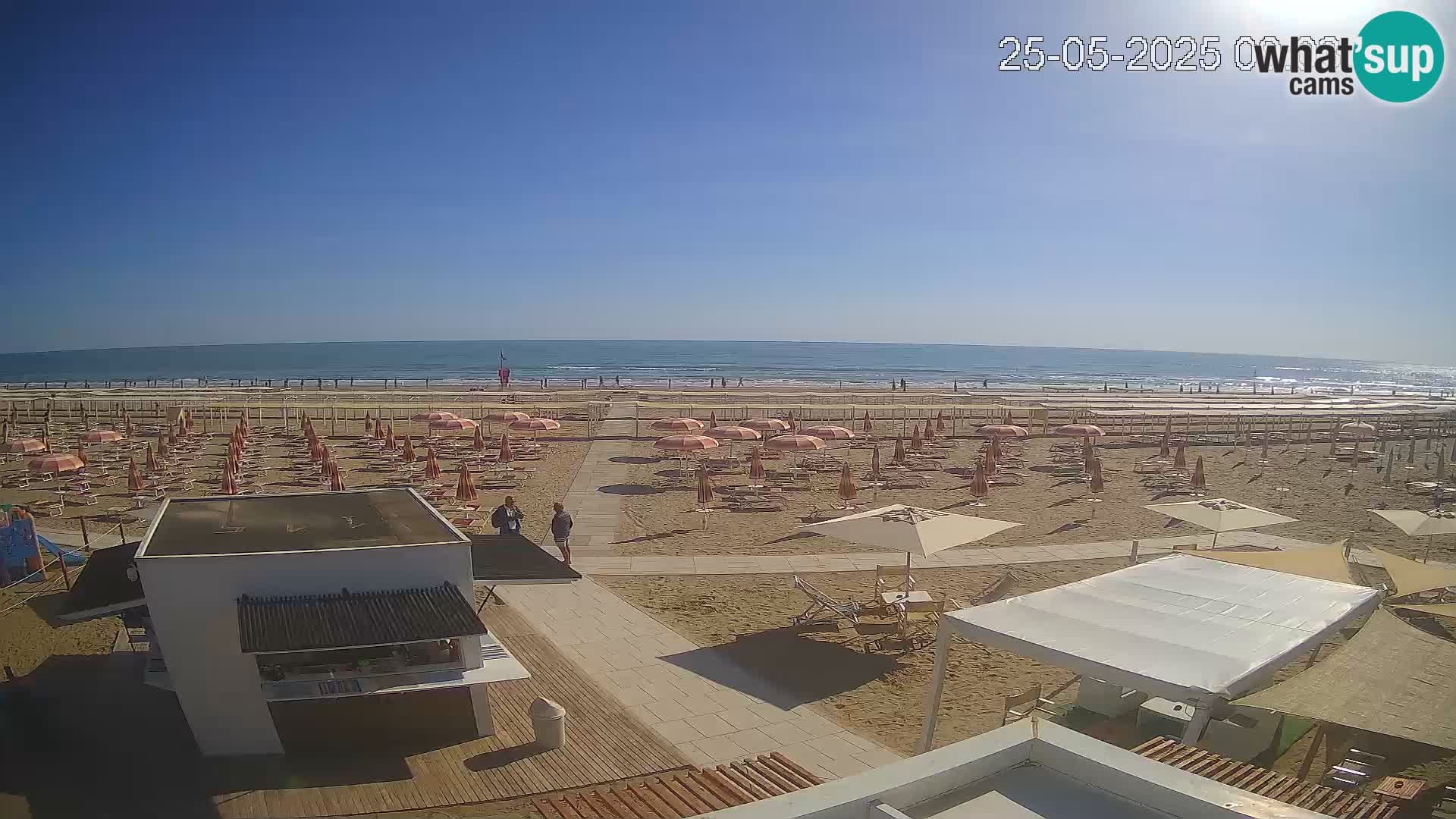 Webcam Riccione plage – Bagni Oreste spiaggia 115 – Italie
