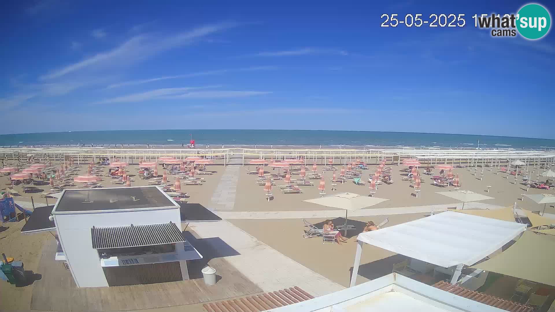 Camera en vivo playa Riccione – Bagni Oreste spiaggia 115 – Italia