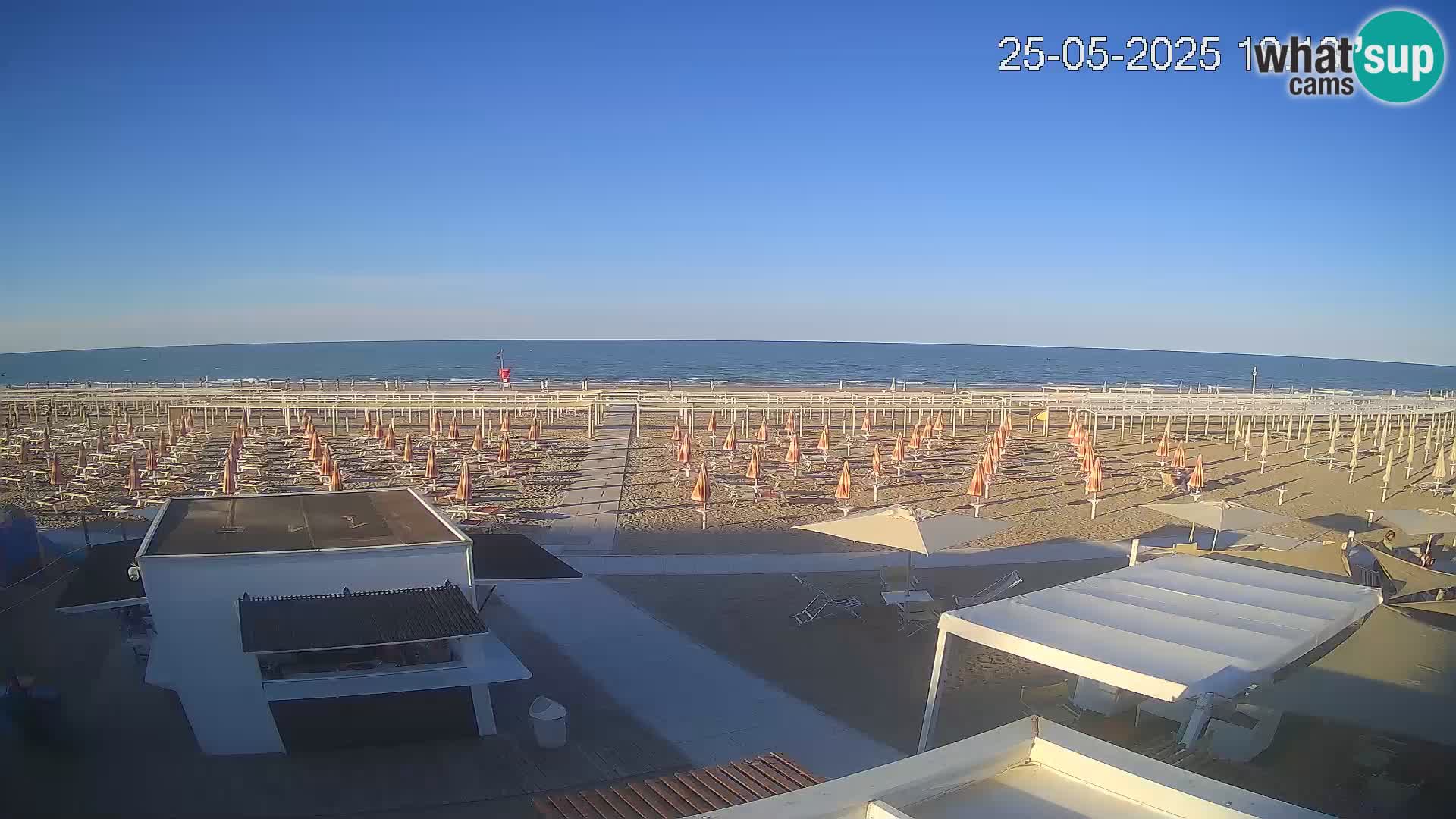 Webcam Riccione plage – Bagni Oreste spiaggia 115 – Italie