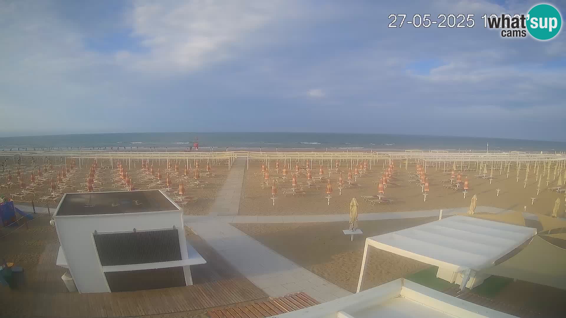 Web kamera plaža Riccione – Bagni Oreste spiaggia 115 – Italija