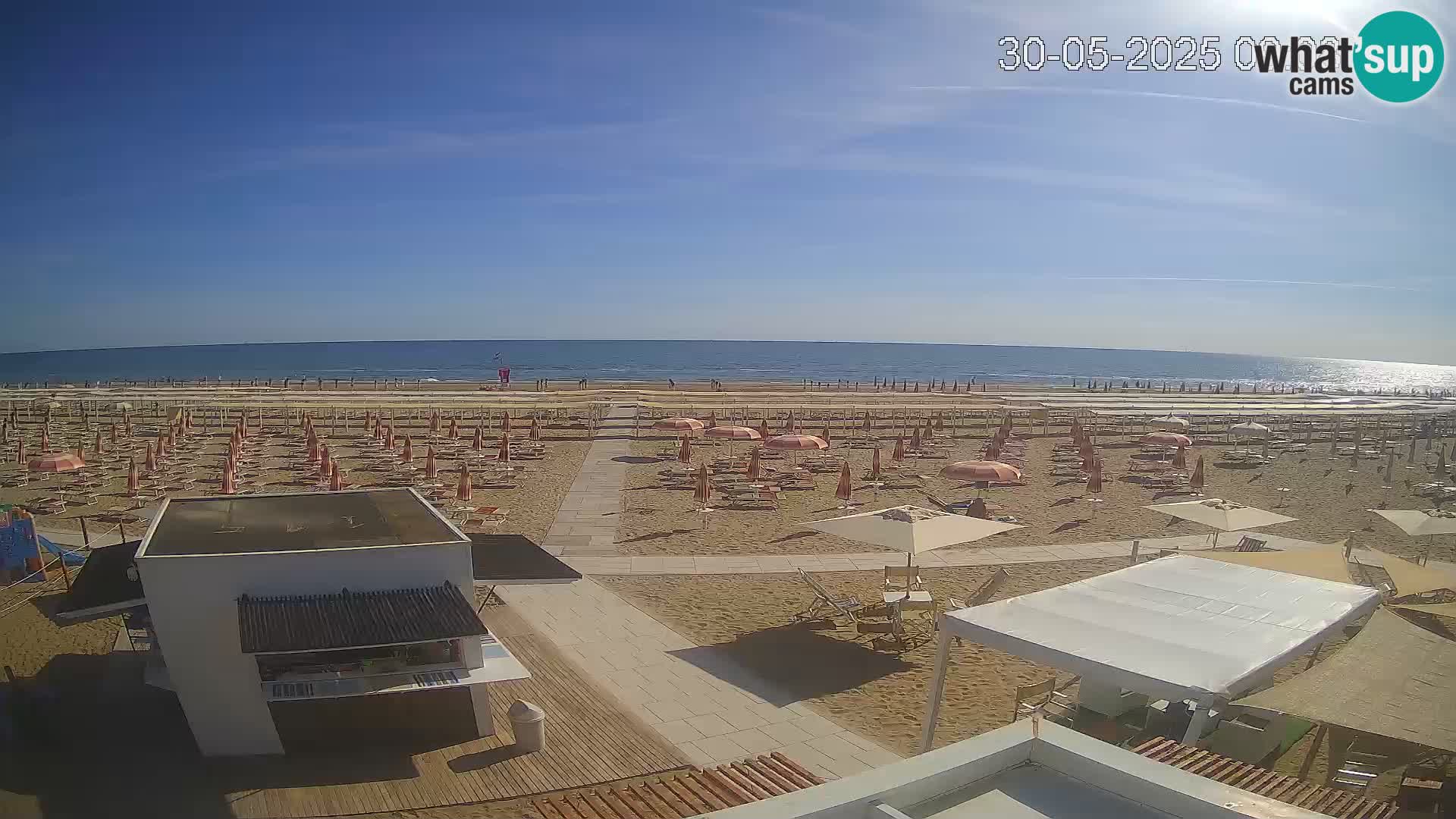 Camera en vivo playa Riccione – Bagni Oreste spiaggia 115 – Italia
