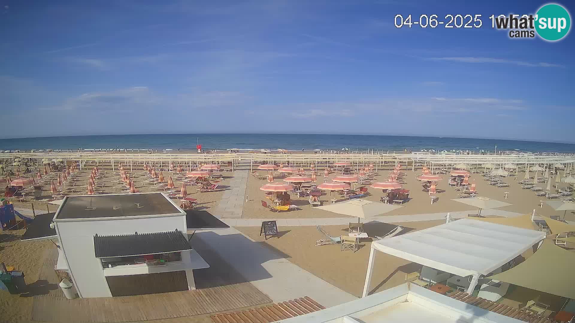 Web kamera plaža Riccione – Bagni Oreste spiaggia 115 – Italija