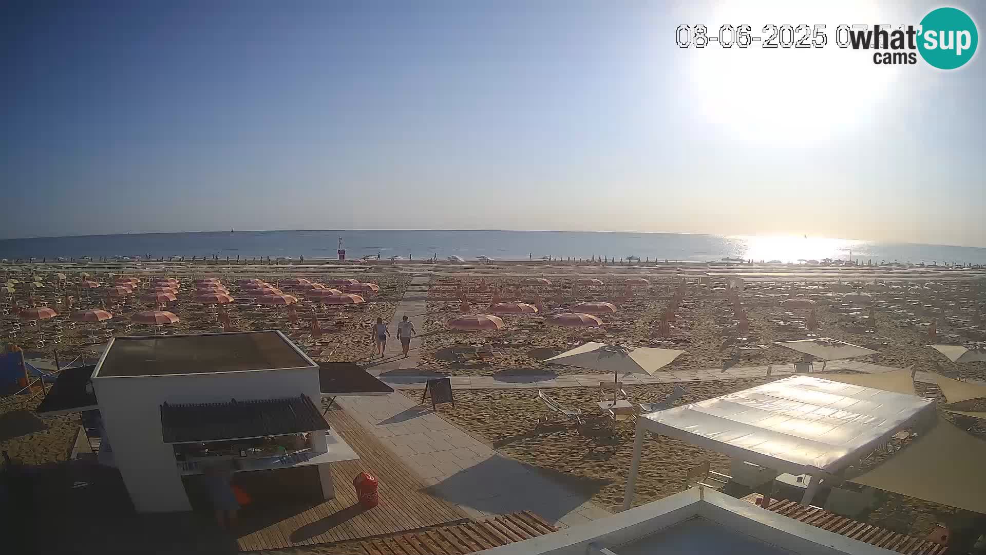 Webcam Riccione plage – Bagni Oreste spiaggia 115 – Italie