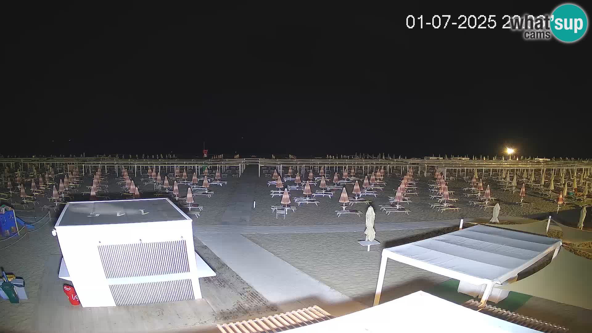 Webcam Riccione plage – Bagni Oreste spiaggia 115 – Italie