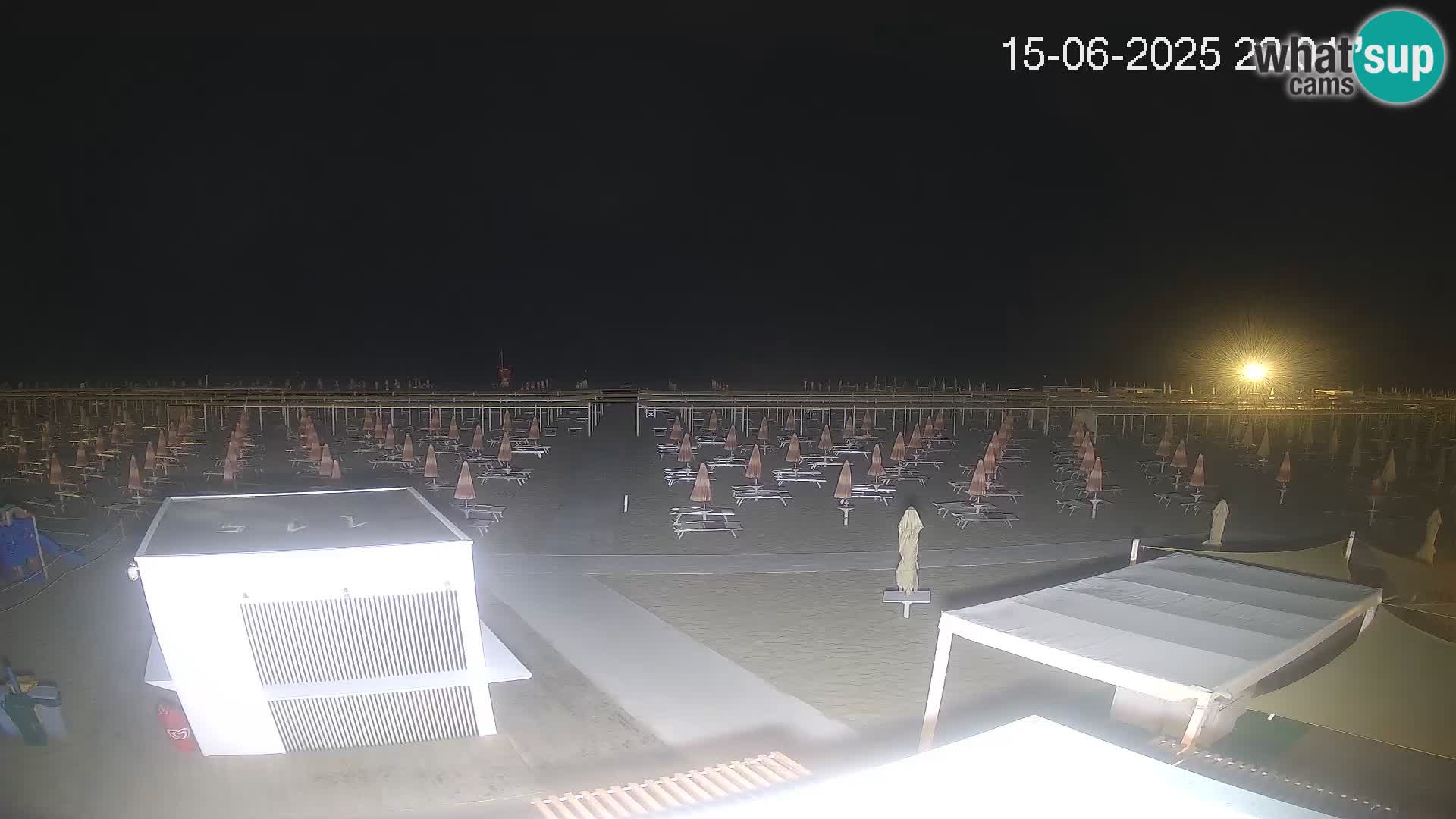 Live webcam Riccione Strand – Bagni Oreste spiaggia 115 – Italien