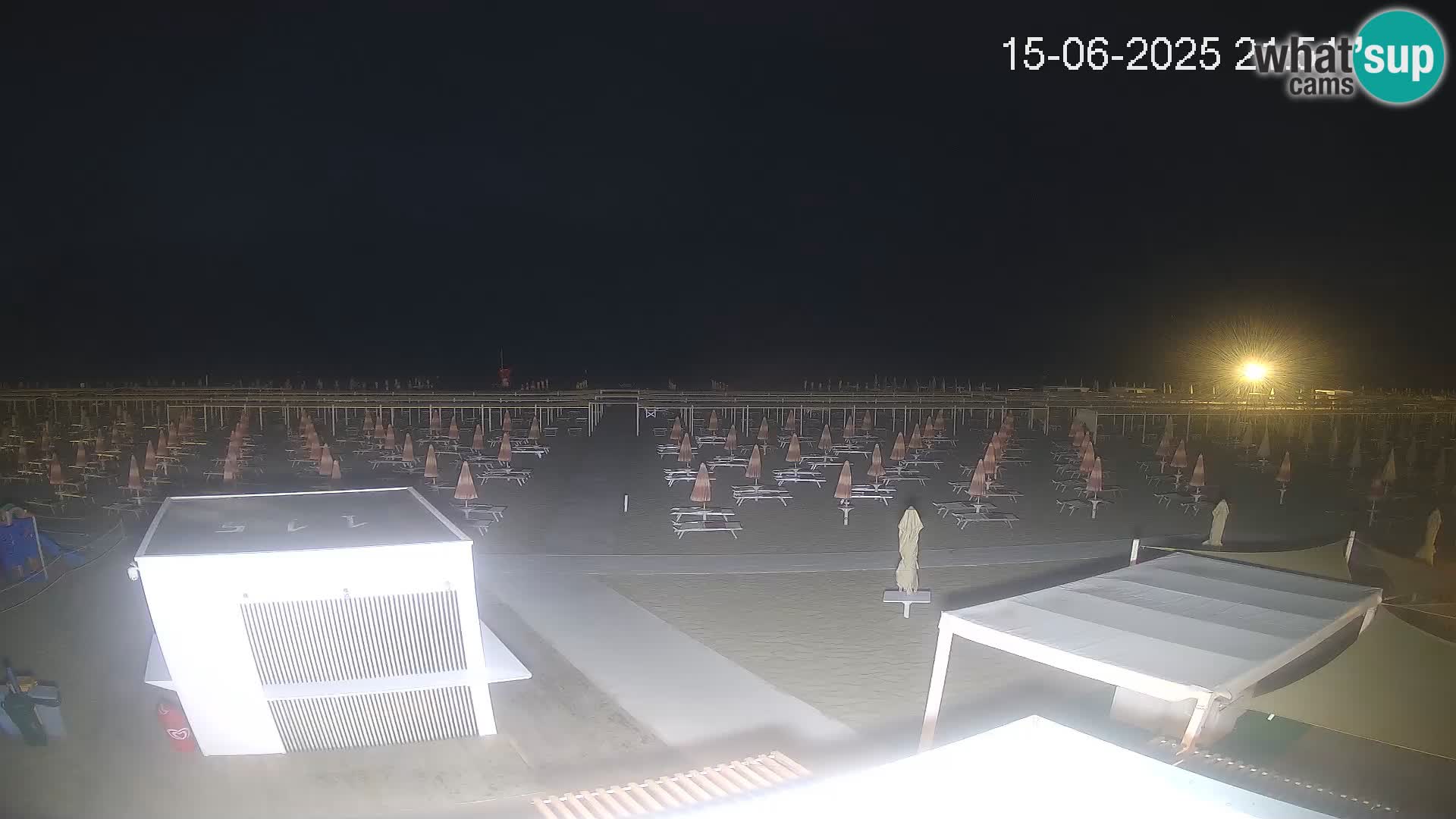 Live webcam Riccione Strand – Bagni Oreste spiaggia 115 – Italien