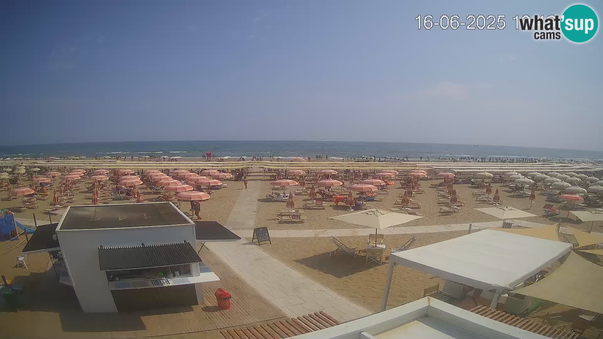 Live webcam Riccione – Bagni Oreste spiaggia 115