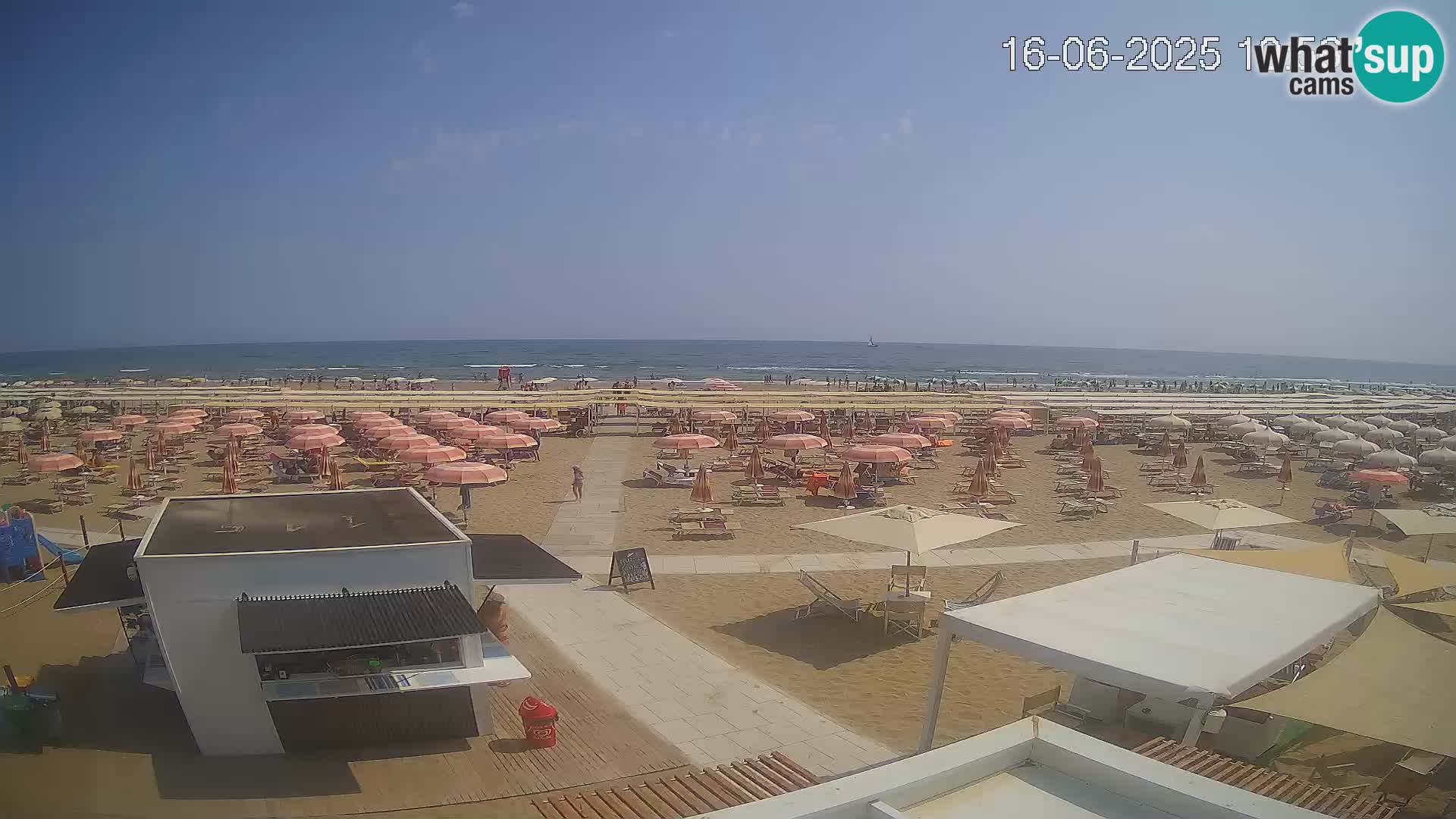 Live webcam Riccione beach – Bagni Oreste spiaggia 115