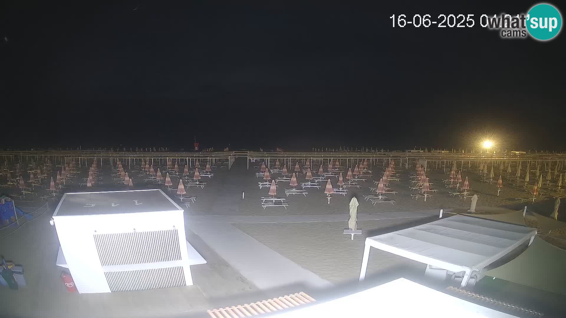 Live webcam Riccione Strand – Bagni Oreste spiaggia 115 – Italien