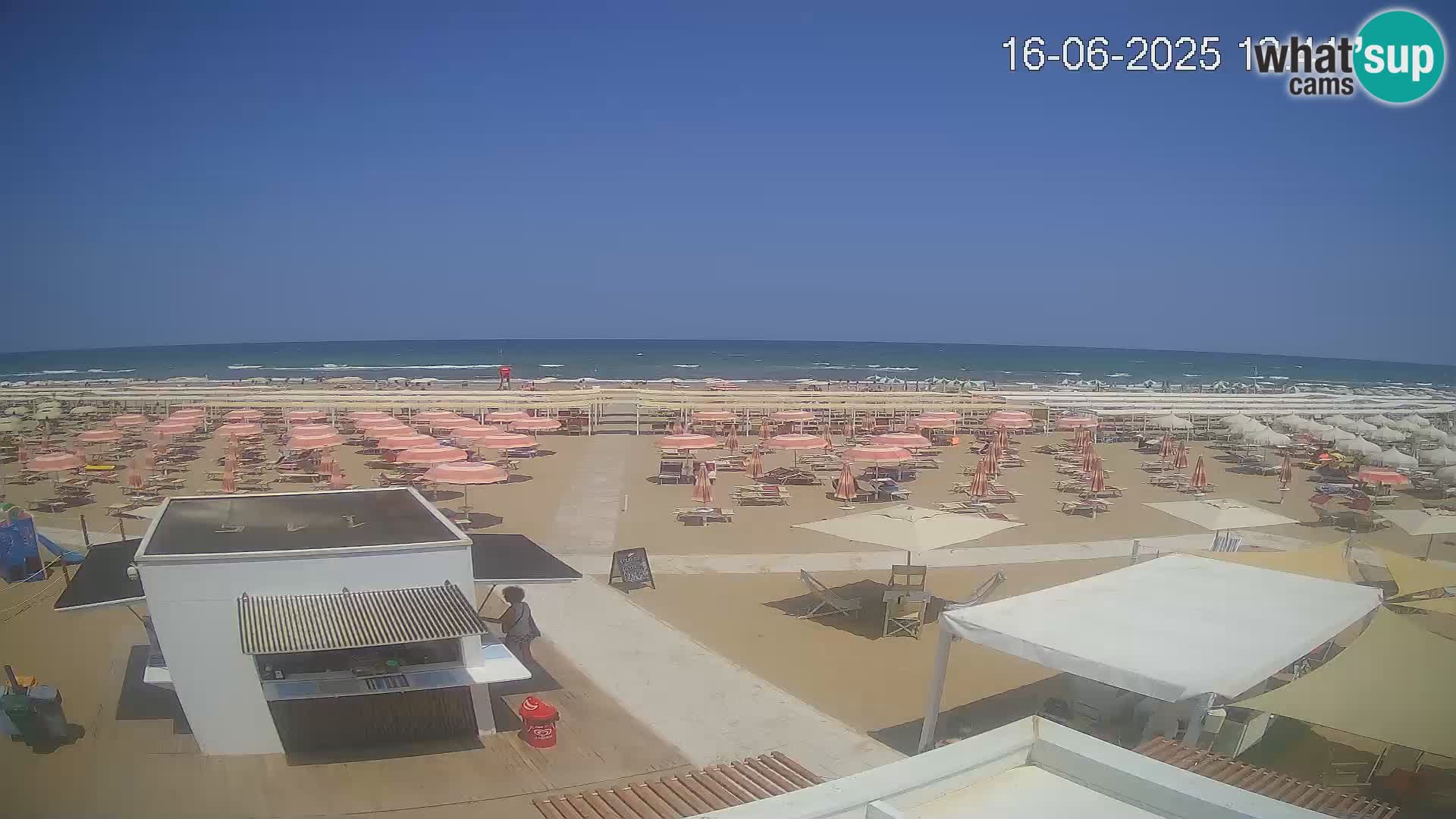 Camera en vivo playa Riccione – Bagni Oreste spiaggia 115 – Italia