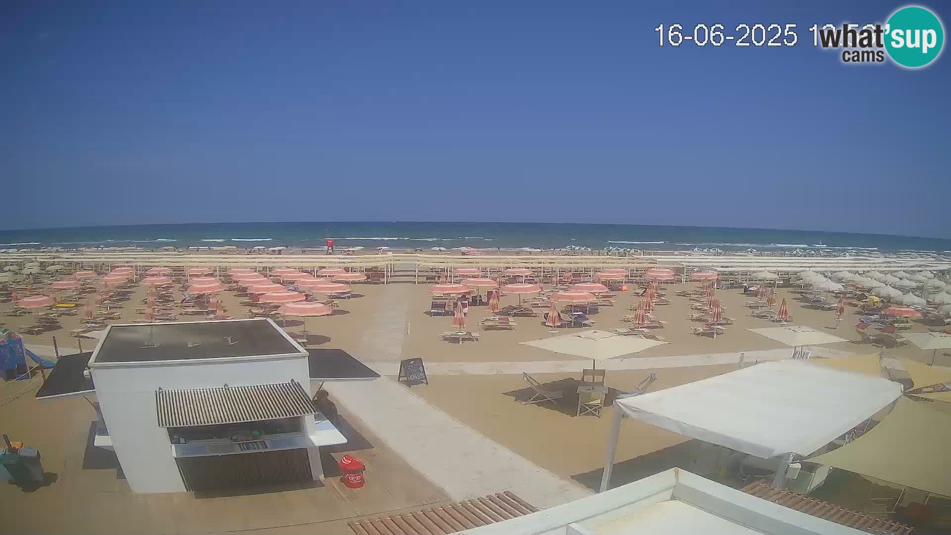 Web kamera plaža Riccione – Bagni Oreste spiaggia 115 – Italija
