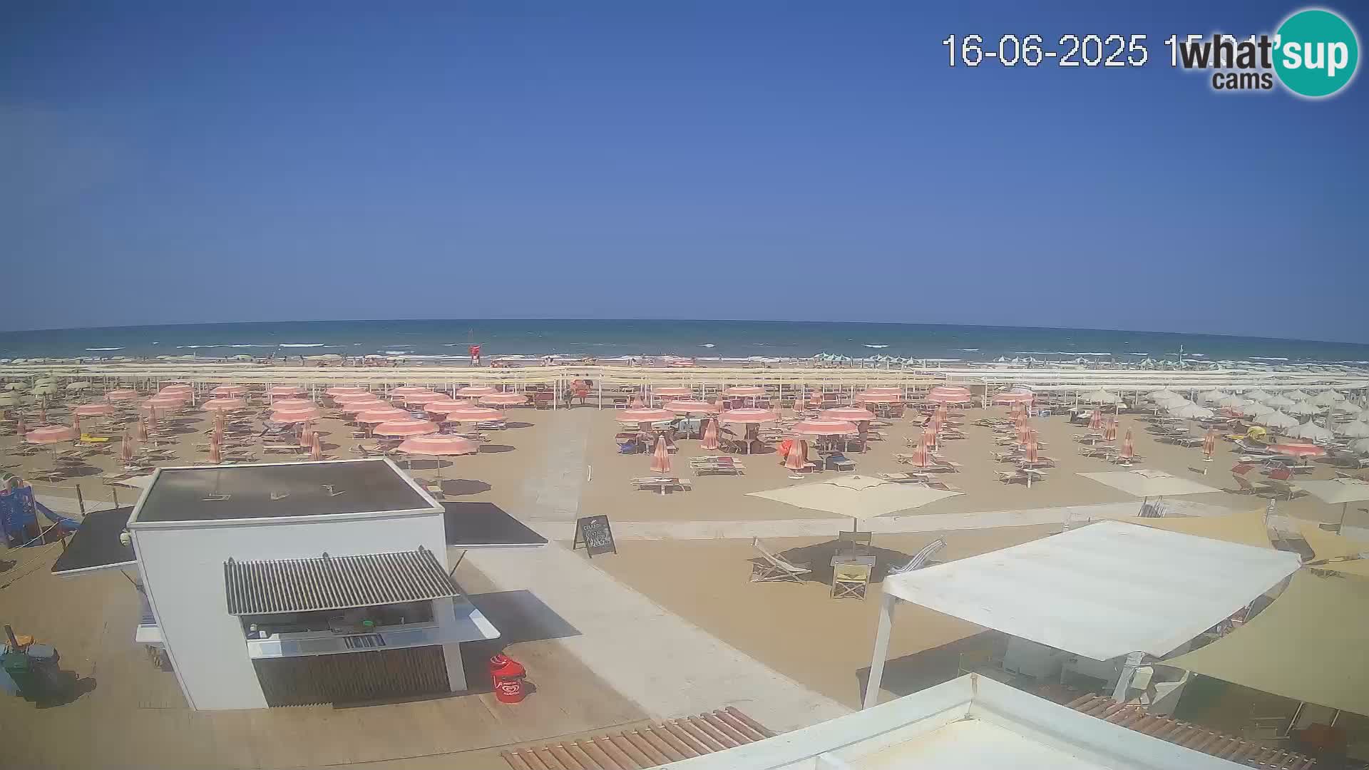 Live webcam Riccione – Bagni Oreste spiaggia 115