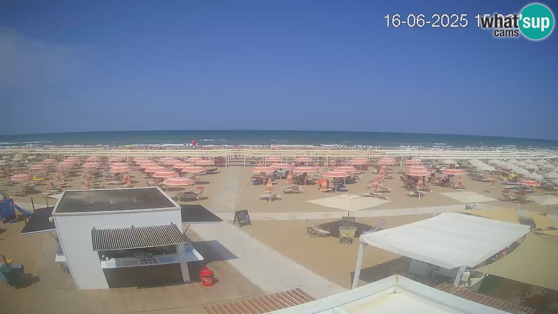 Camera en vivo playa Riccione – Bagni Oreste spiaggia 115 – Italia