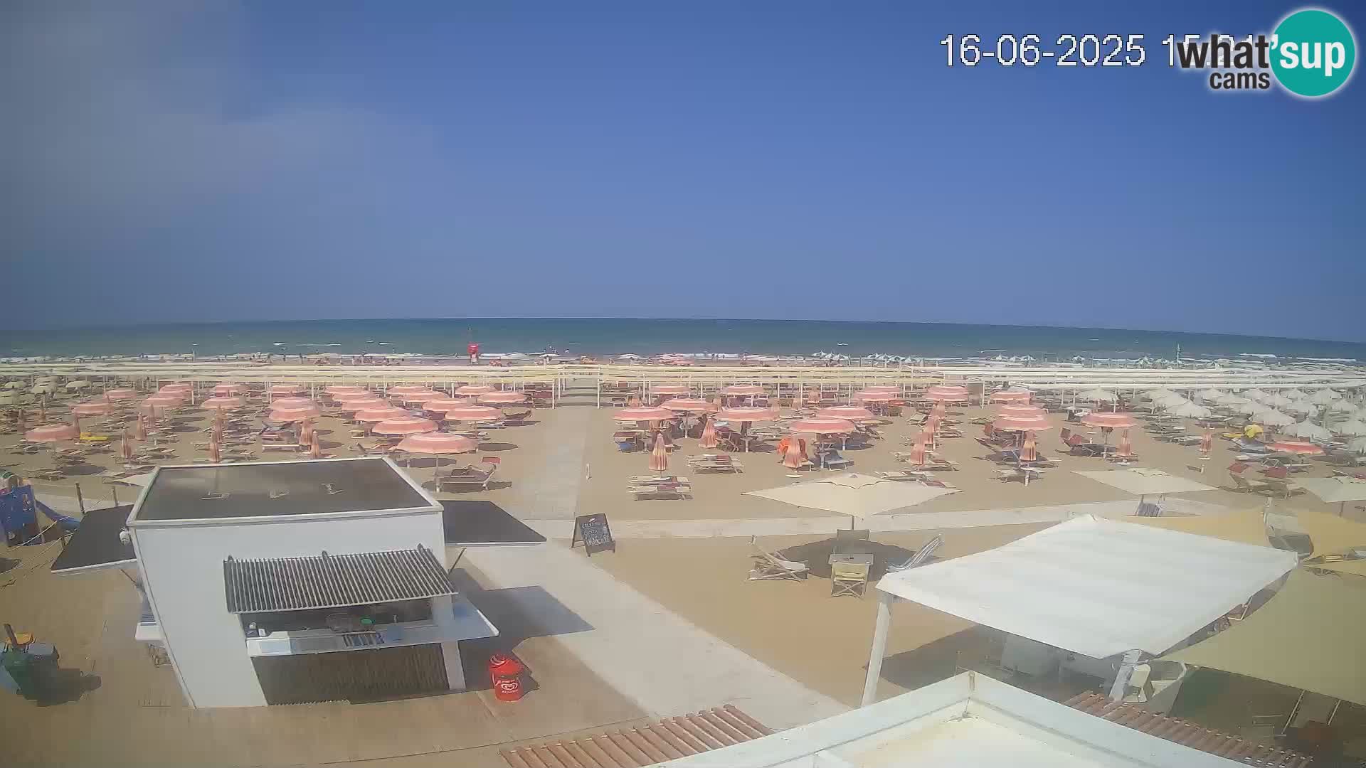 Camera en vivo playa Riccione – Bagni Oreste spiaggia 115 – Italia