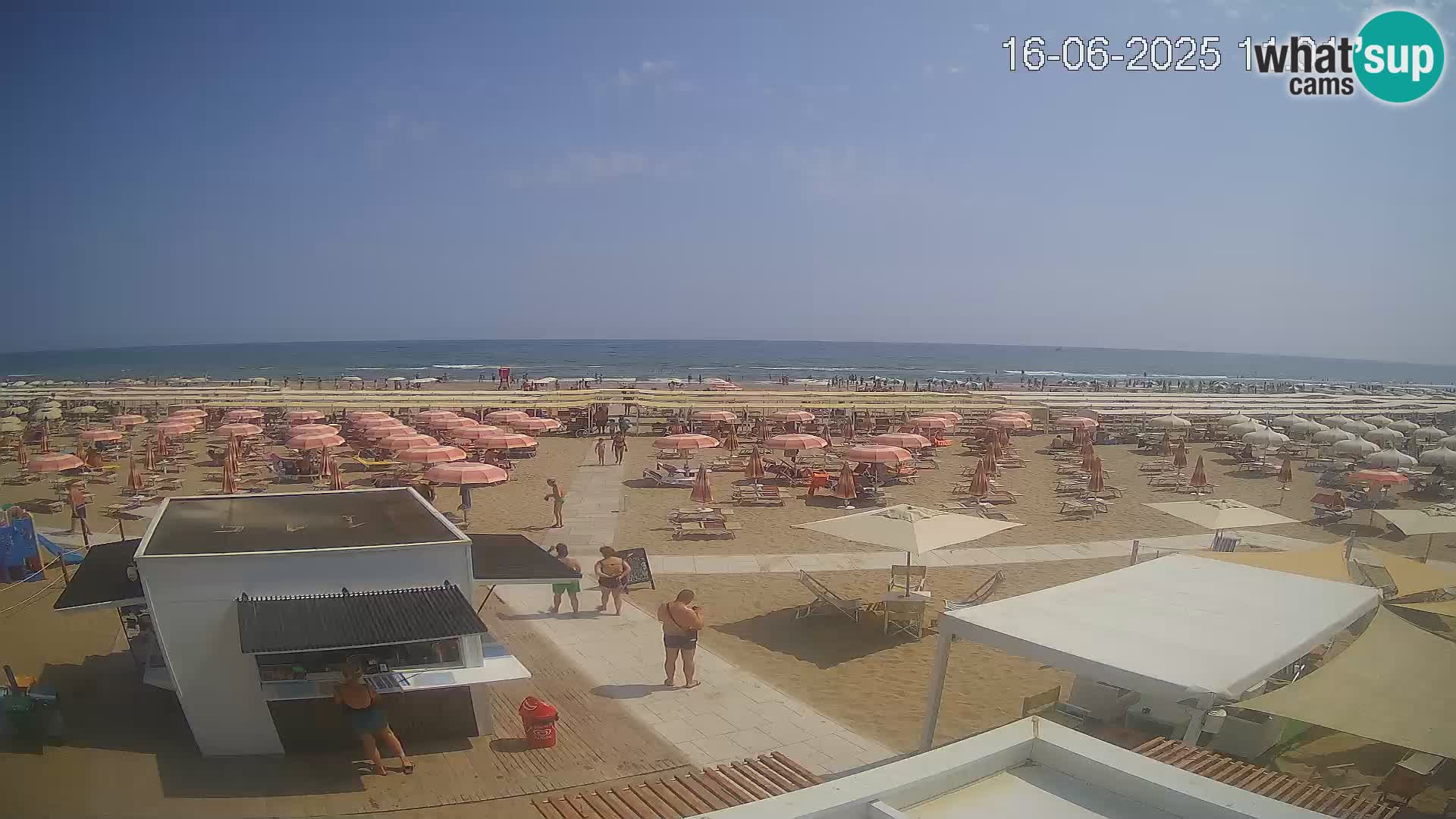 Webcam Riccione plage – Bagni Oreste spiaggia 115 – Italie
