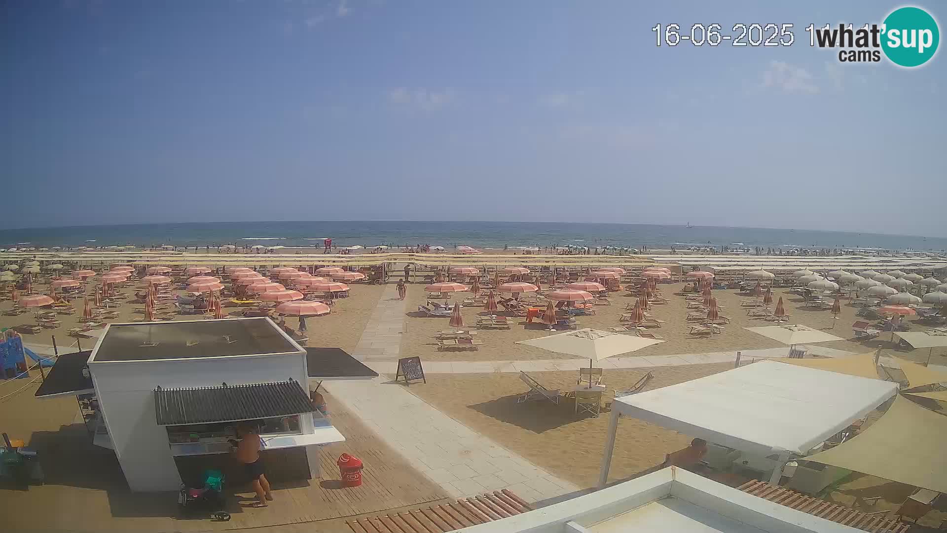 Live webcam Riccione – Bagni Oreste spiaggia 115