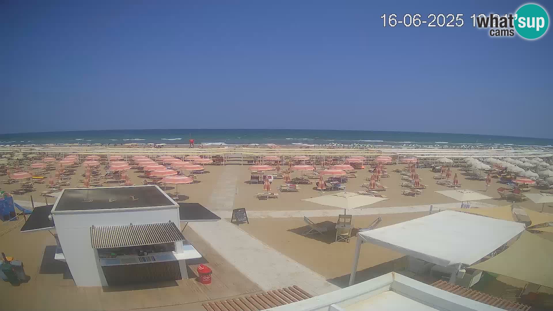 Web kamera plaža Riccione – Bagni Oreste spiaggia 115 – Italija