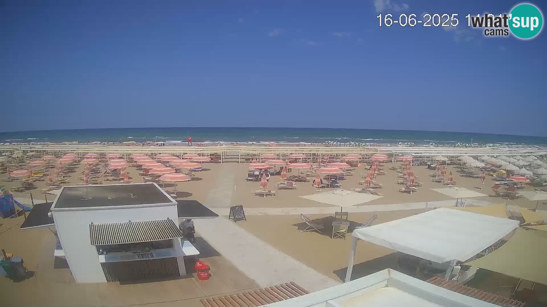 Live webcam Riccione – Bagni Oreste spiaggia 115