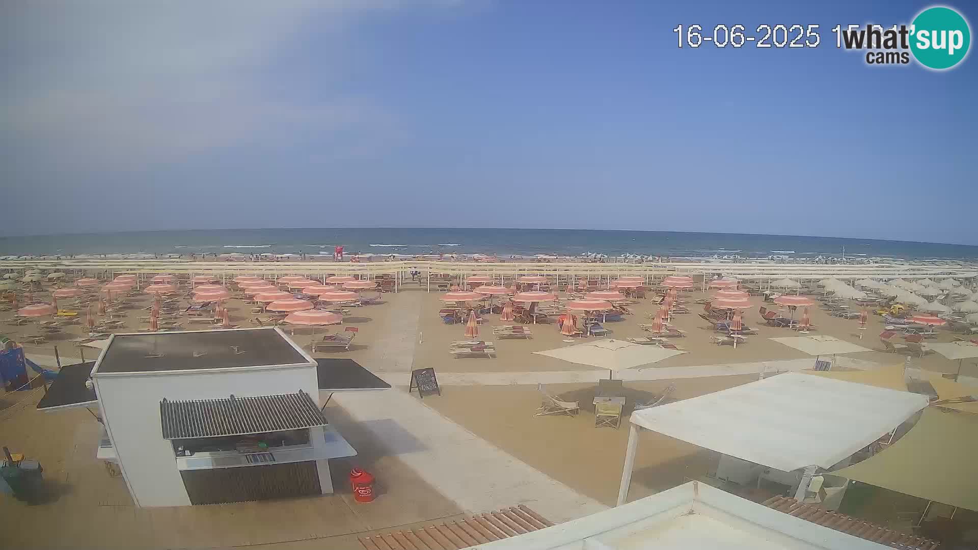 Web kamera plaža Riccione – Bagni Oreste spiaggia 115 – Italija