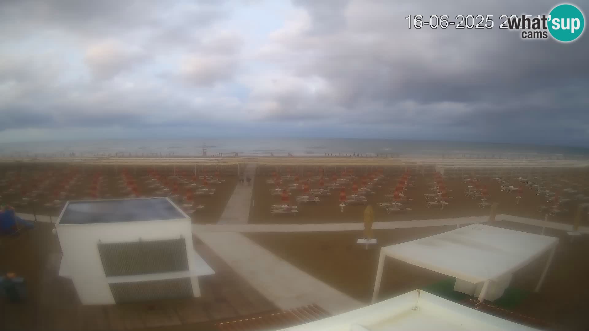 Spletna kamera plaža Riccione – Bagni Oreste spiaggia 115 – Italija