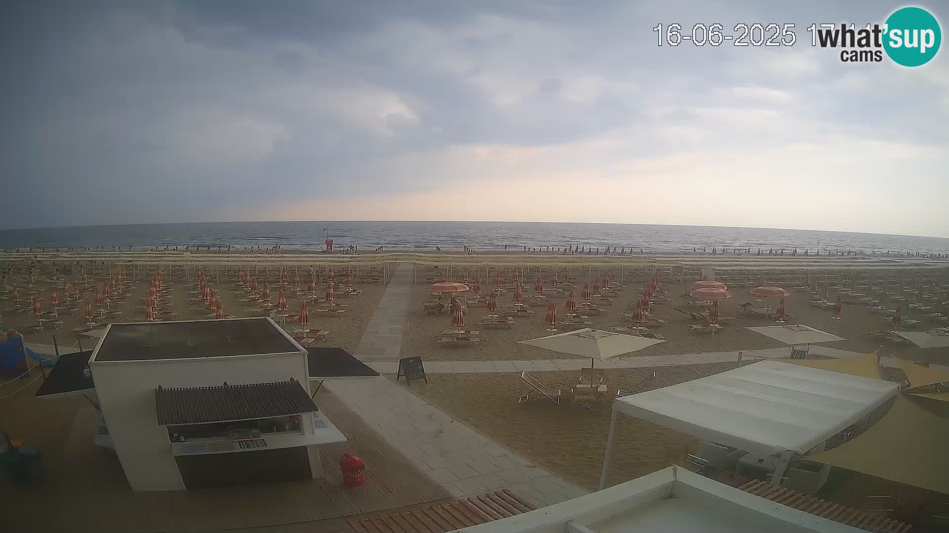 Live webcam Riccione – Bagni Oreste spiaggia 115