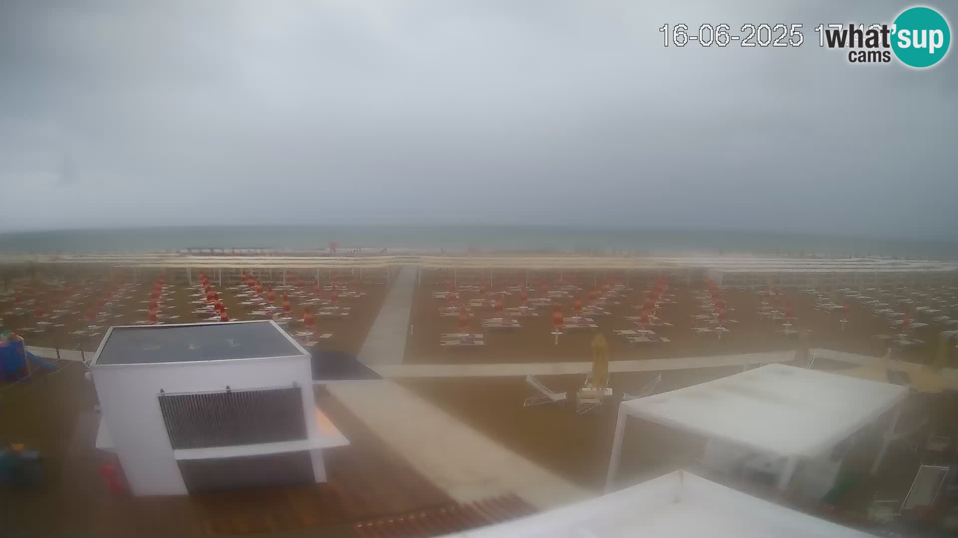 Live webcam Riccione Strand – Bagni Oreste spiaggia 115 – Italien